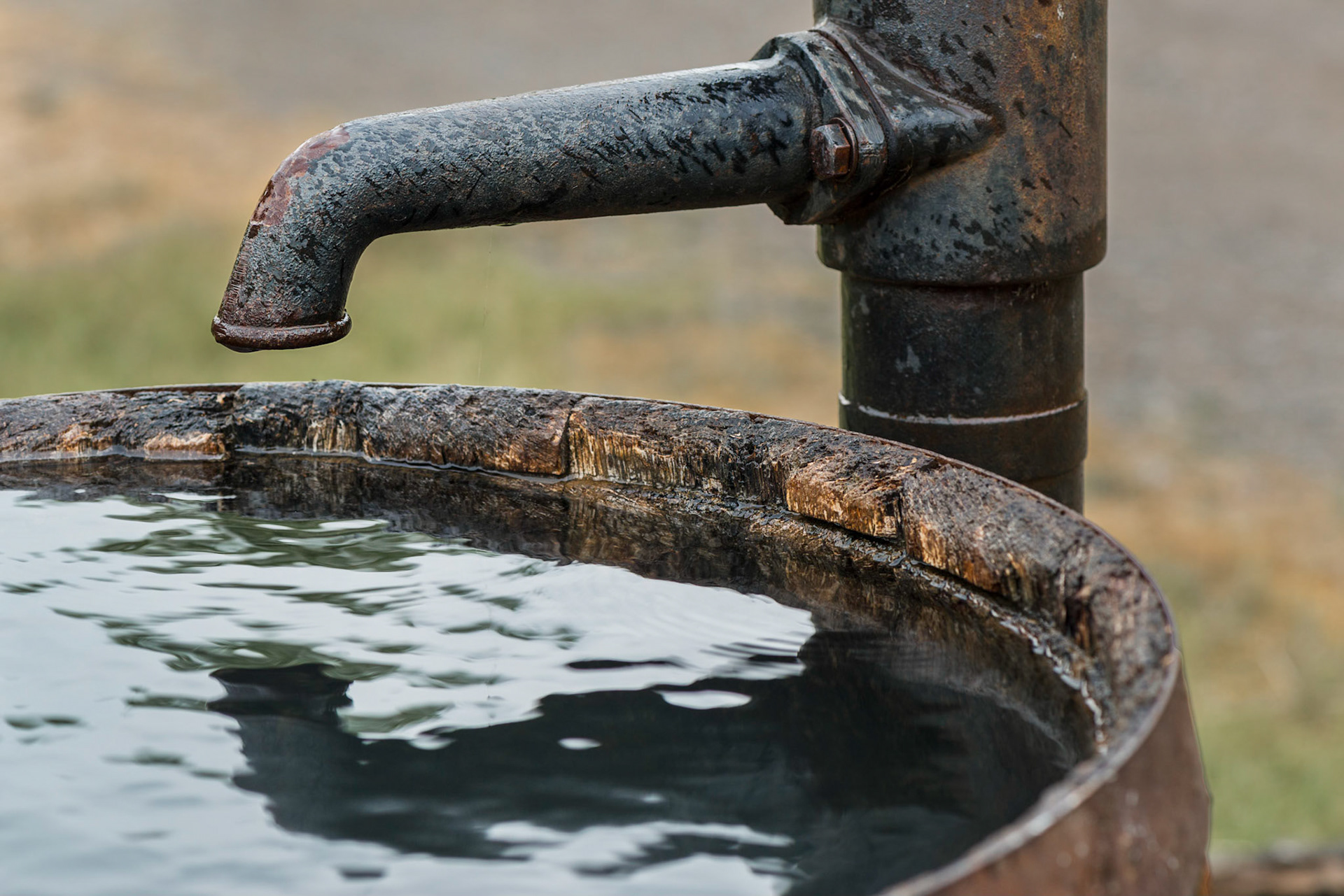 The reflection in the water caught my eye. Taken at Loucks Farm at Upper Canada Village.