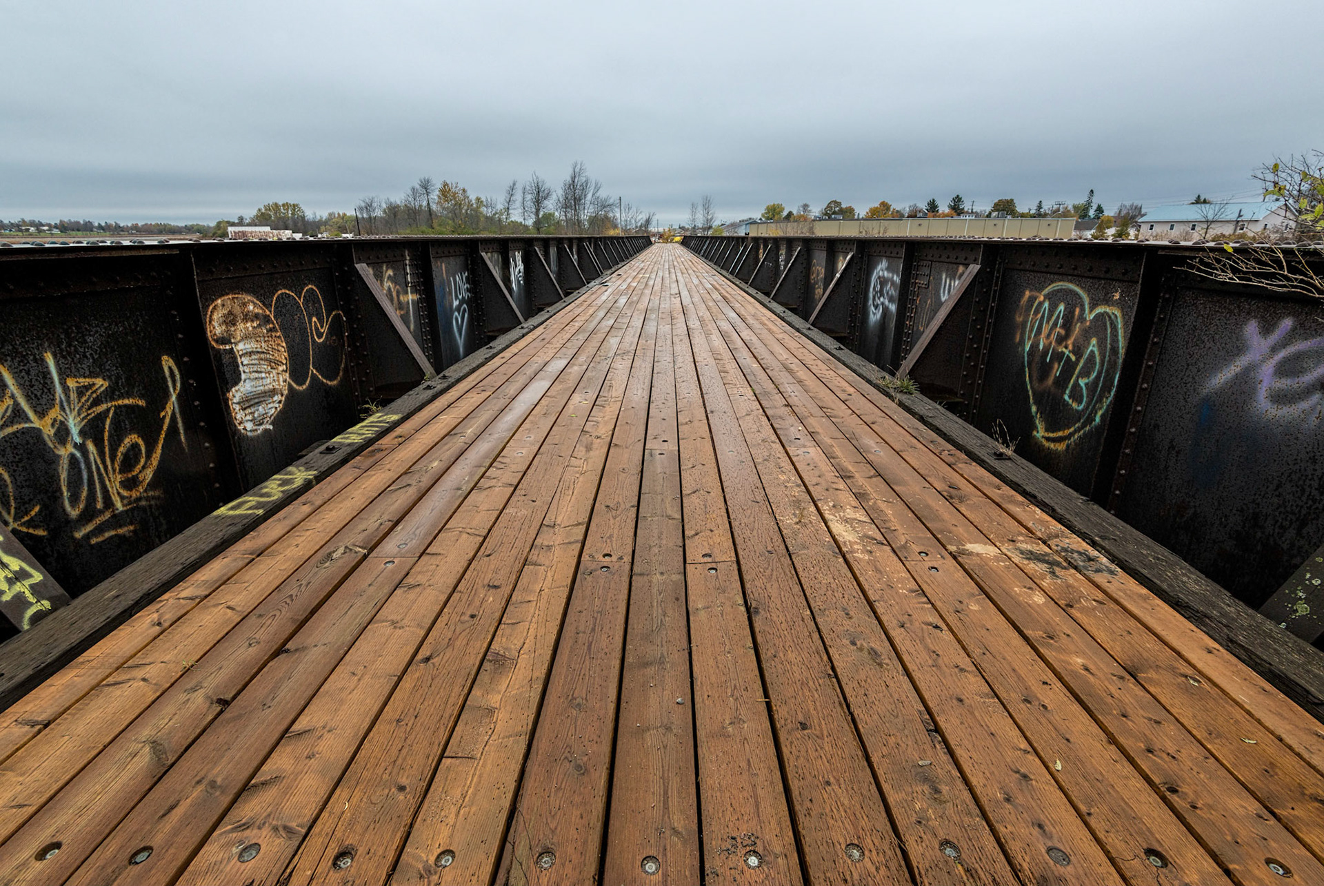 Long past it's original use, this bridge serves as a gallery for the local graffitti artists
