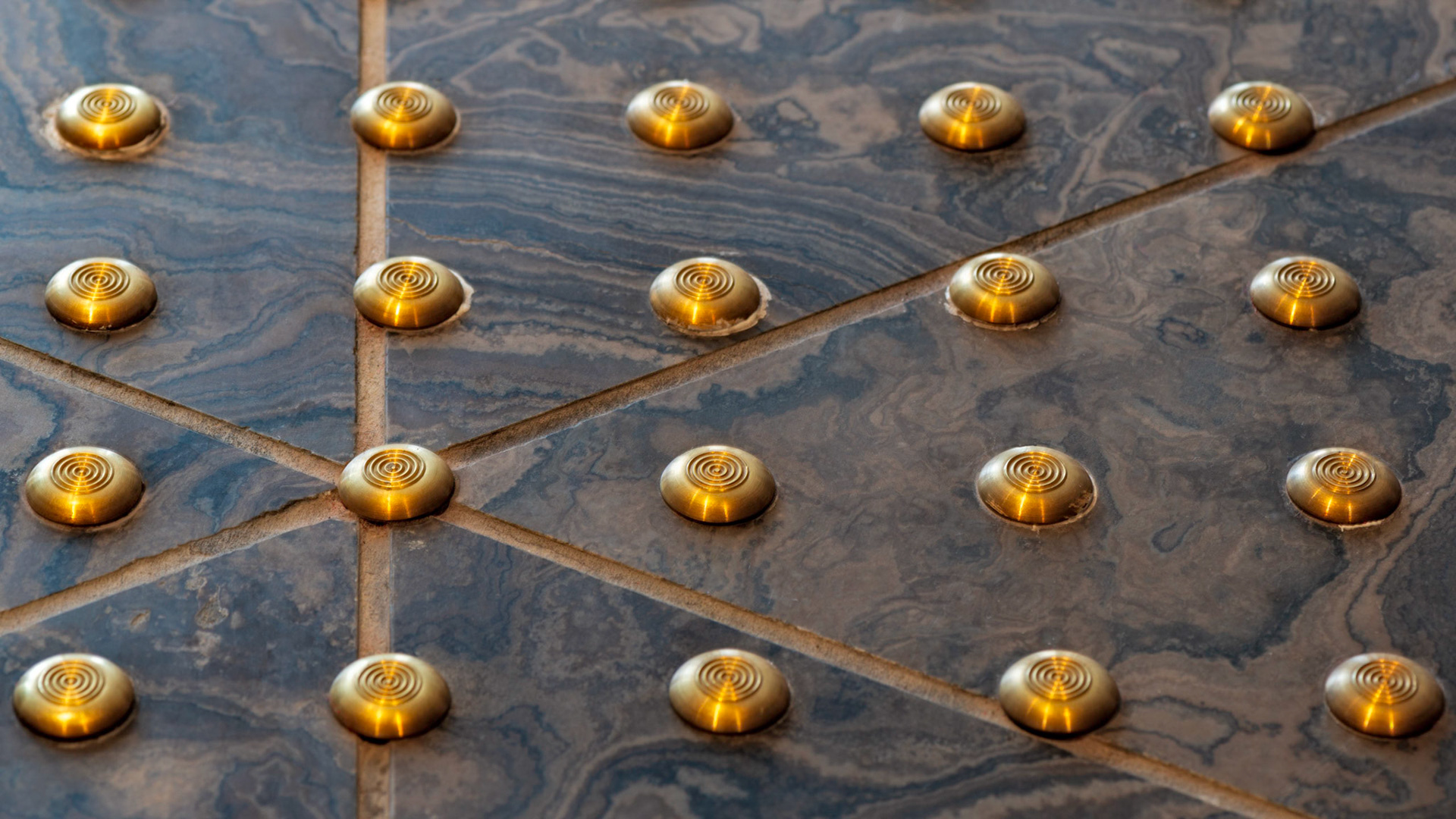 The designers may not have intended people to study the NAC floor, but I found some interesting geometrical patterns, such as shown here.