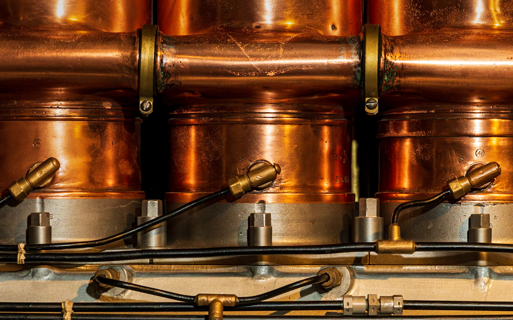 I was thinking here about repetition, and I also flipped the photograph so that the wires would lean on the more natural right diagonal.