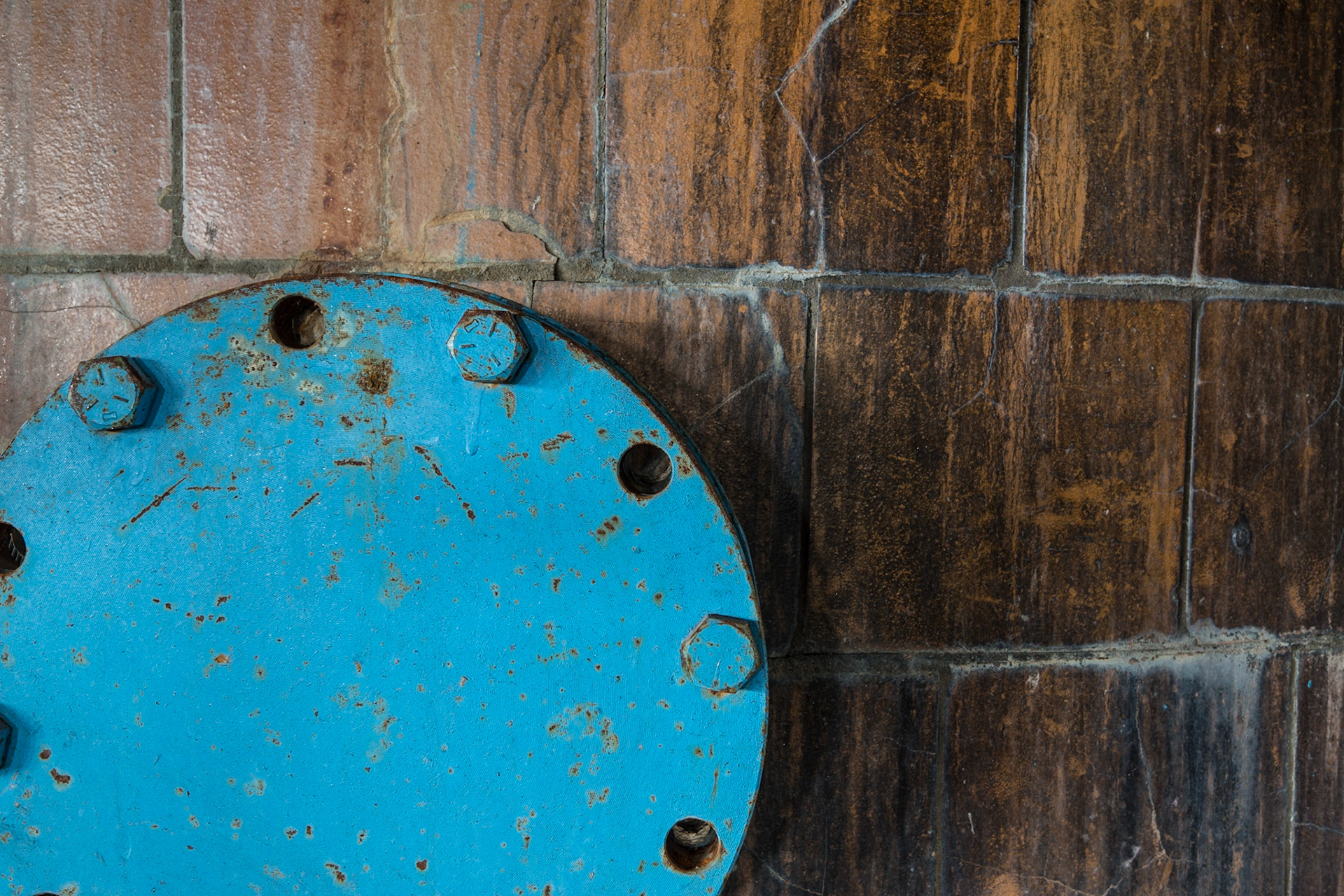 Colour and shape contrasts are the main features of this image taken in the former E. B. Eddy Mill