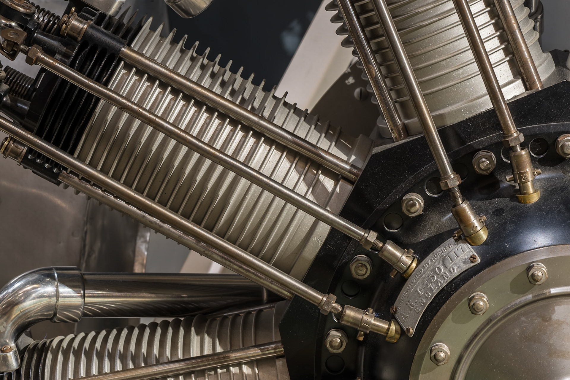 This is another of the engines at the museum, where I've sought to draw attention to the circular shapes and radiating lines.