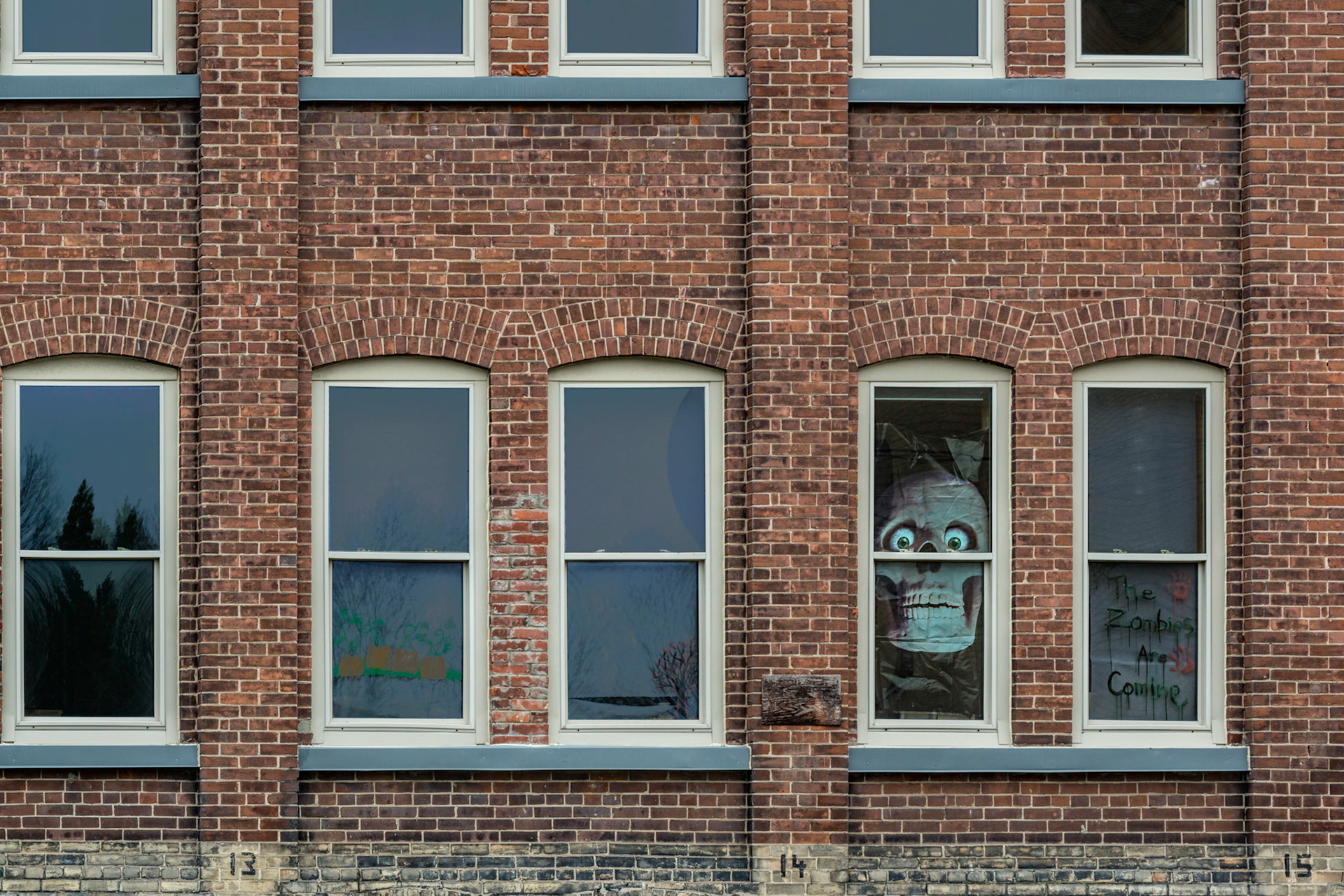 I couldn't resist this shot, taken just before Halloween, in Perth, Ontario.