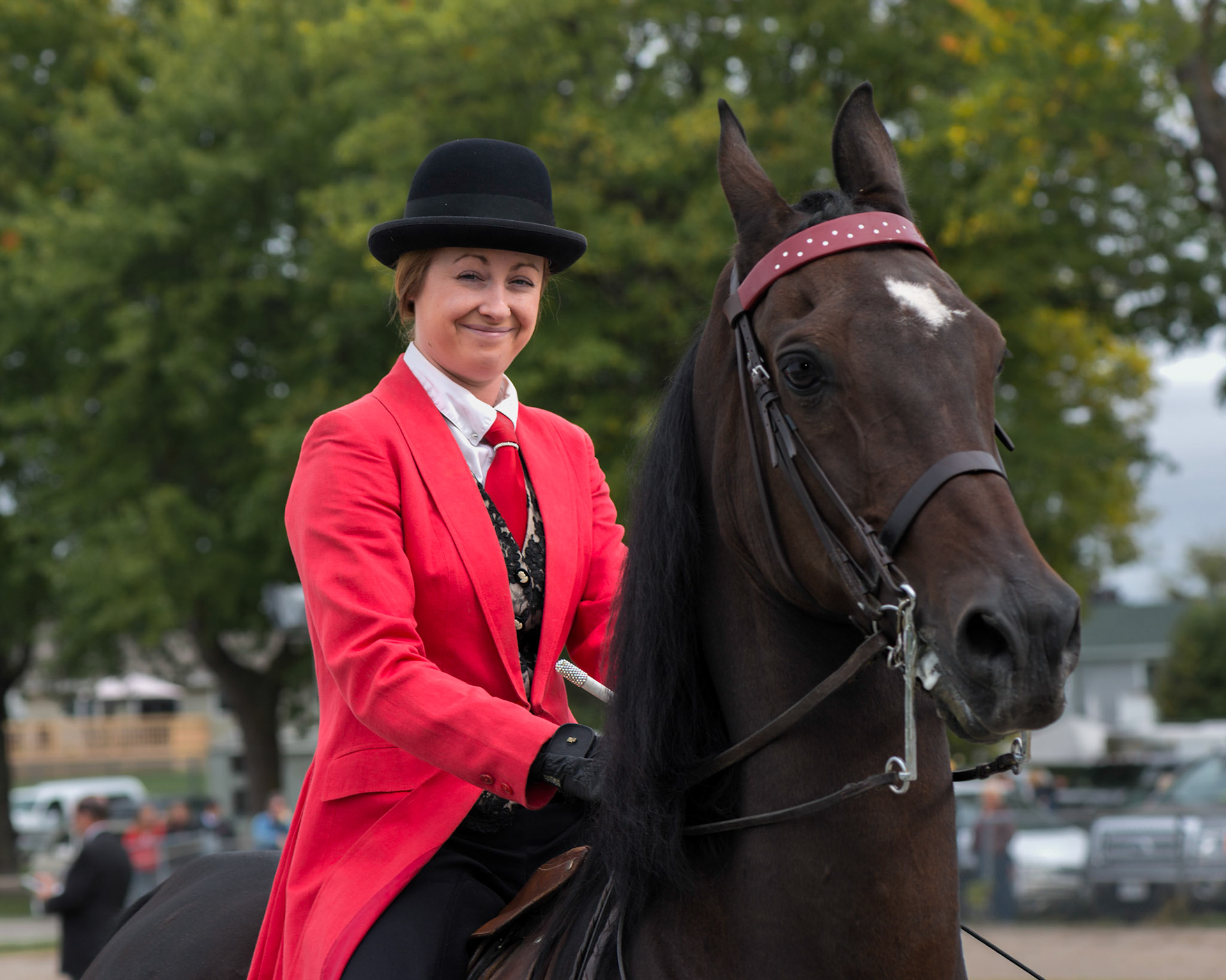 This young lady was quite cooperative to let me take her photograph while she competed in a riding competition.