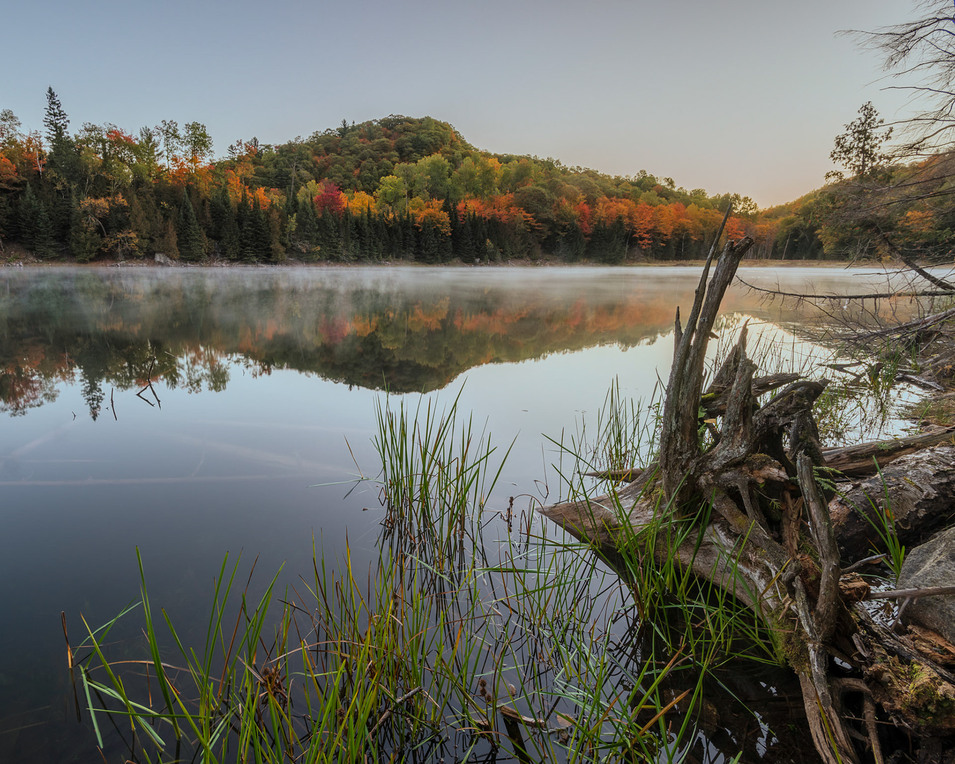 The sun was rising but hadn't yet crested the hills when this shot was taken.