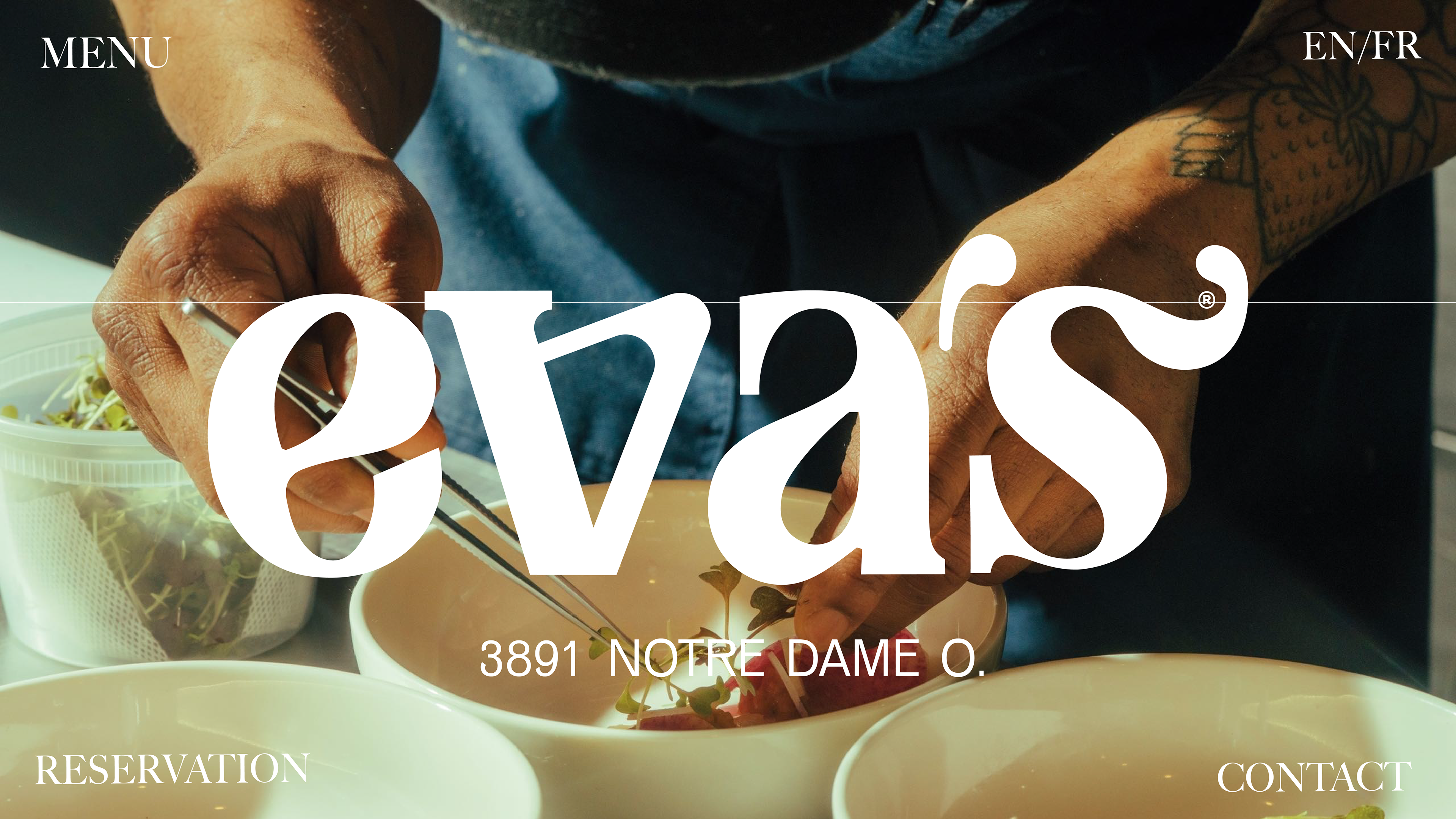 Eva Restaurant Montreal, Type Design , Logo