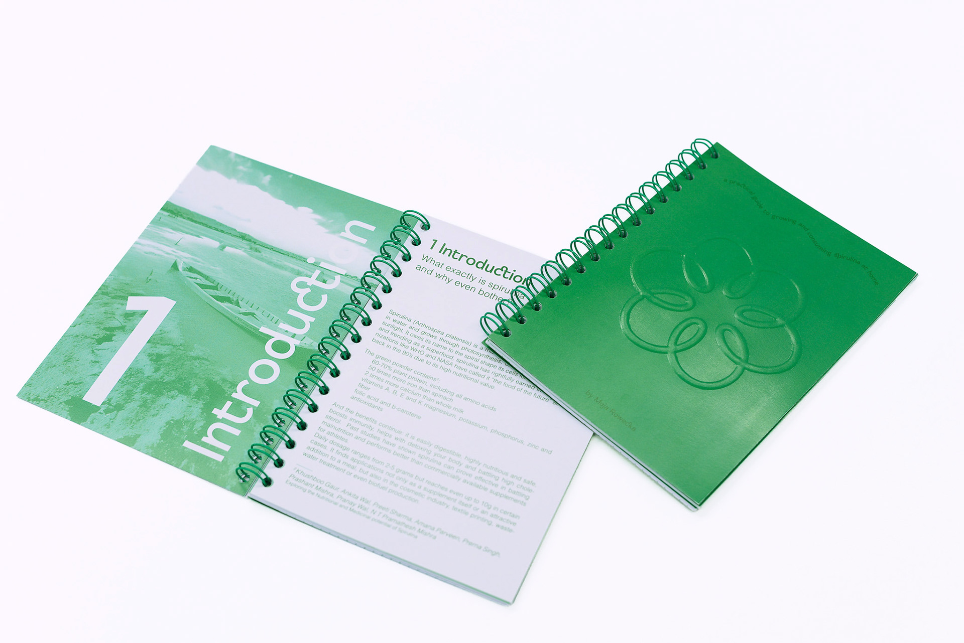 project researched trickled down to create a guidebook for spirulina farming and implementation in the user's daily diet