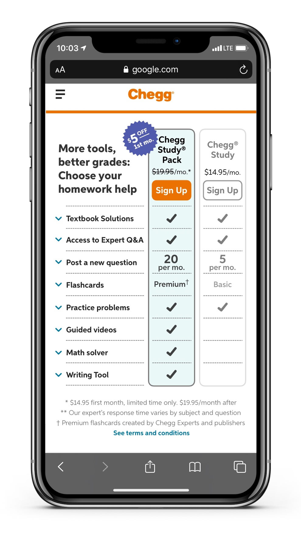 CTA + pricing top, slashed price
