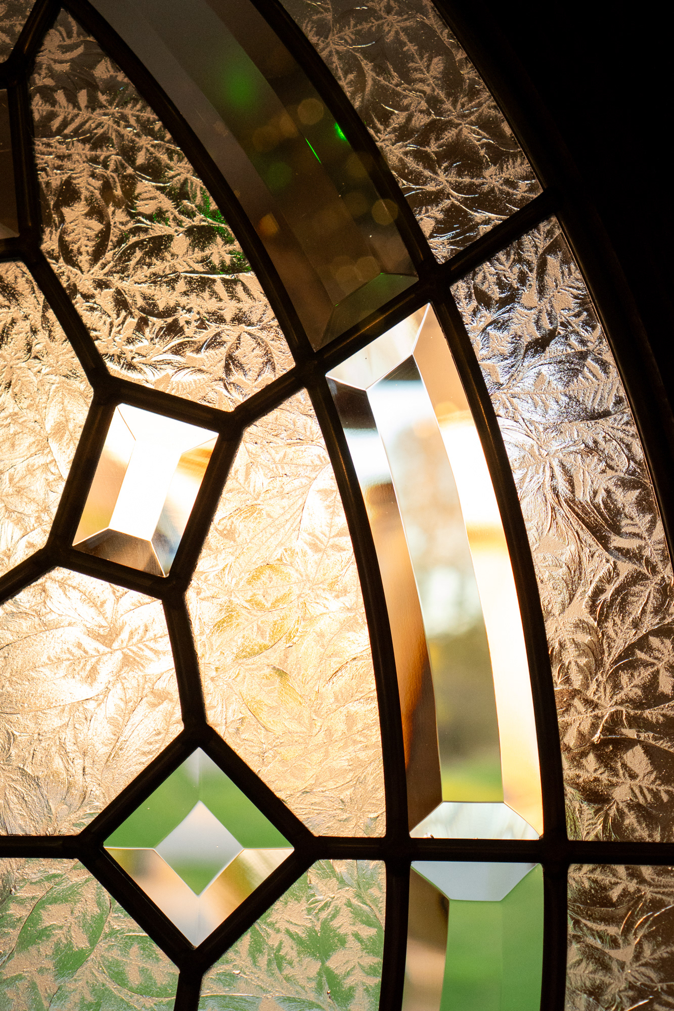 Logie Country House: frosted window