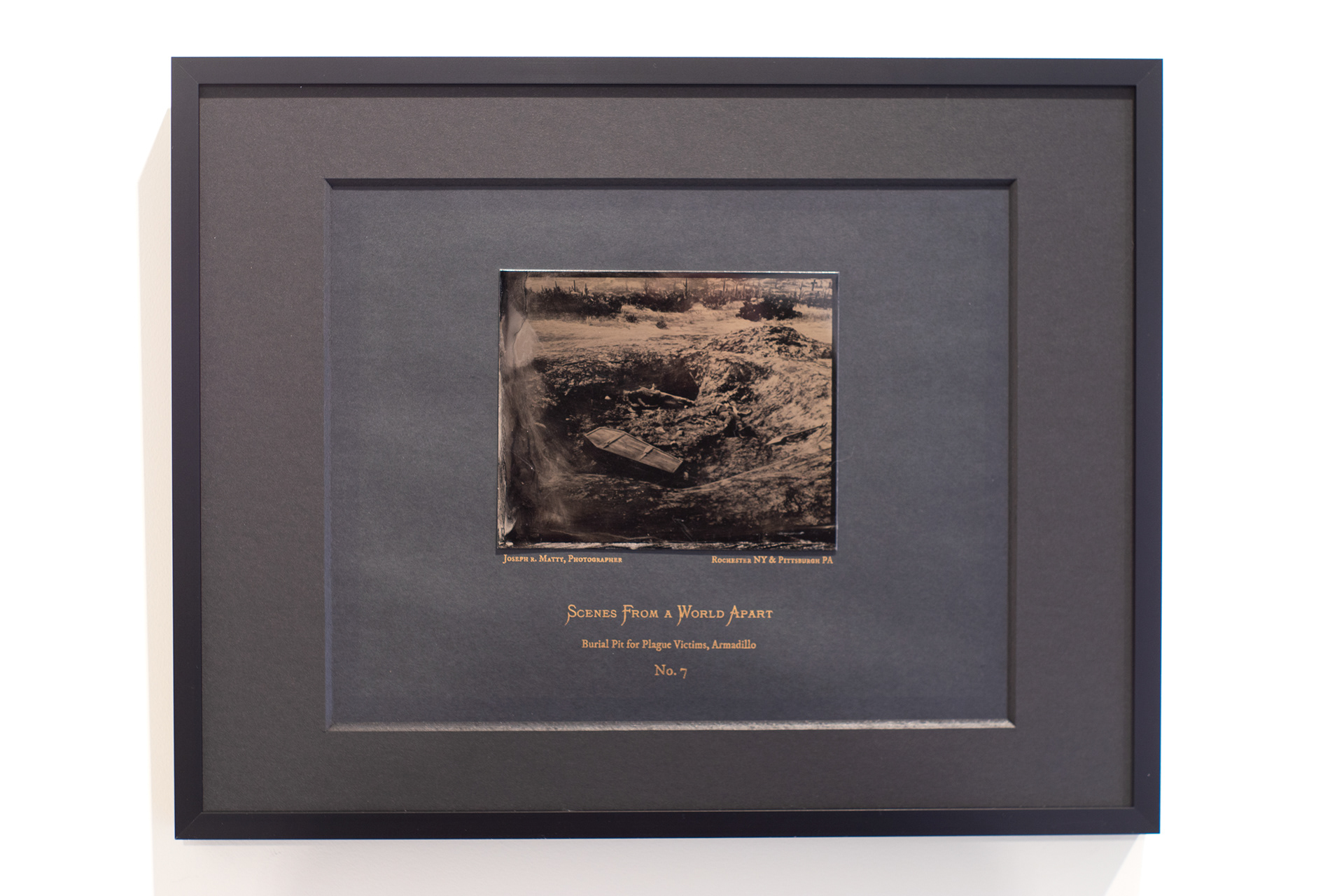 4" x 5" Wet Collodion Tintype on Risograph Mat