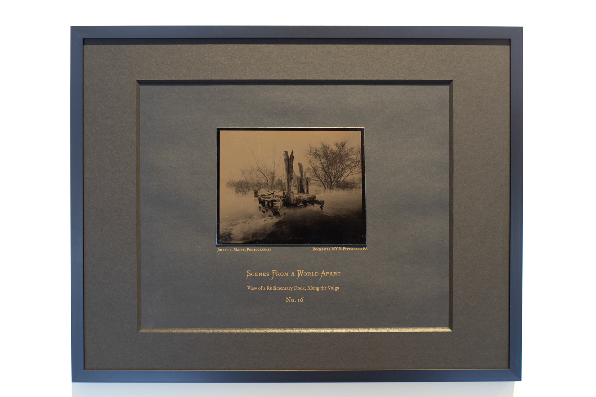 4" x 5" Wet Collodion Tintype on Risograph Mat