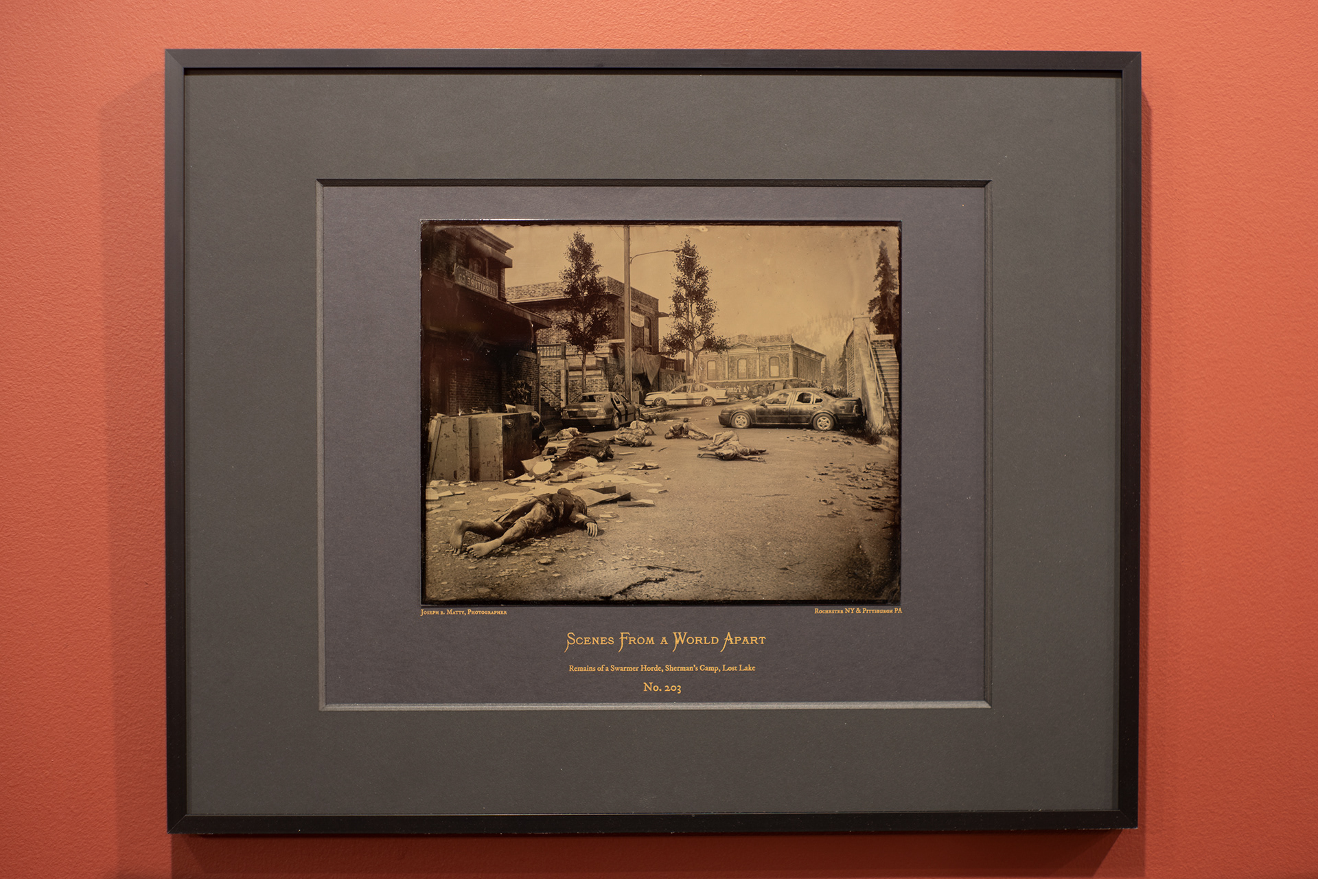 8" x 10" Wet Collodion Tintype on Risograph Mat