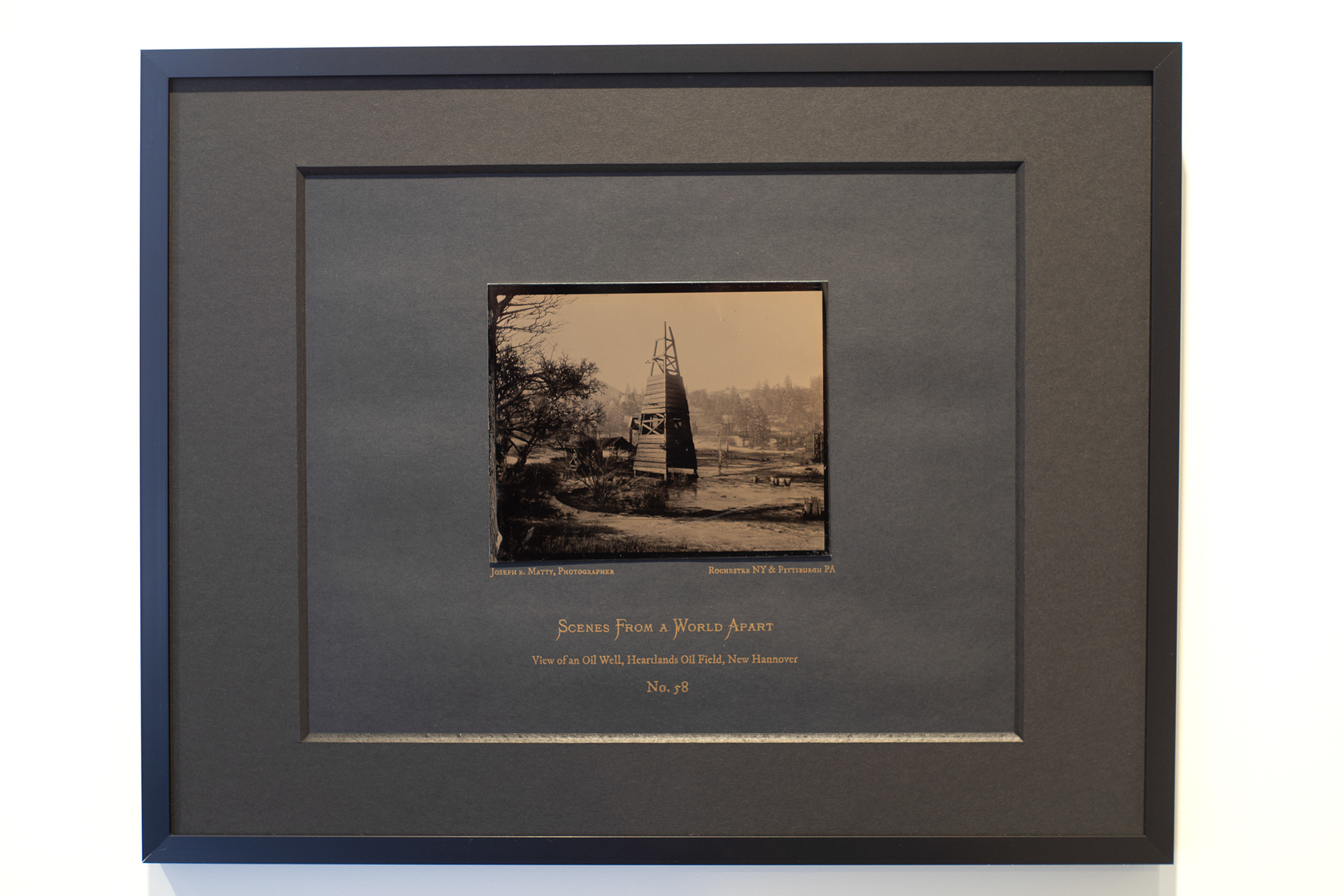 4" x 5" Wet Collodion Tintype on Risograph Mat