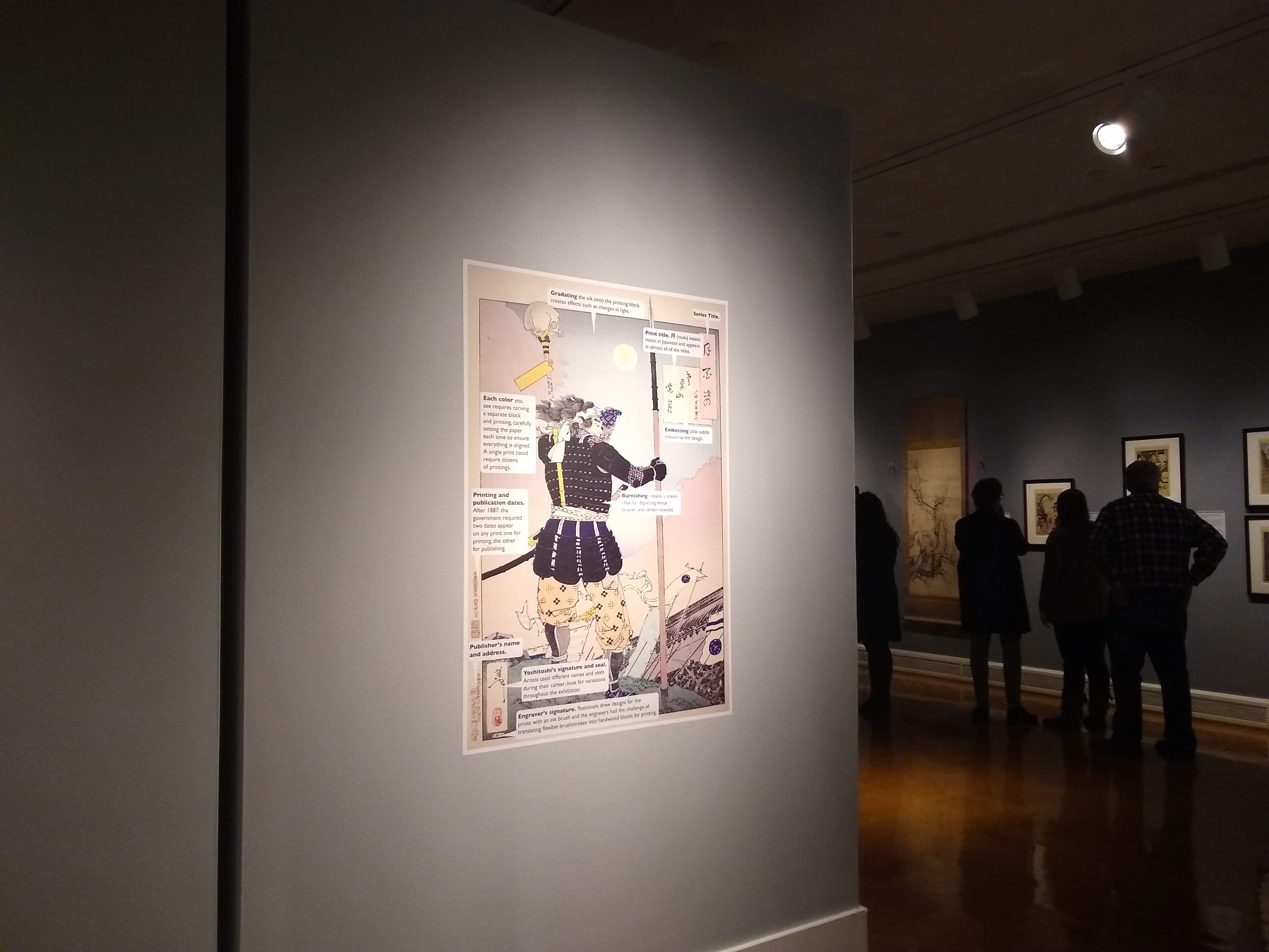 Rounding the corner is a panel that explains the parts of a print.