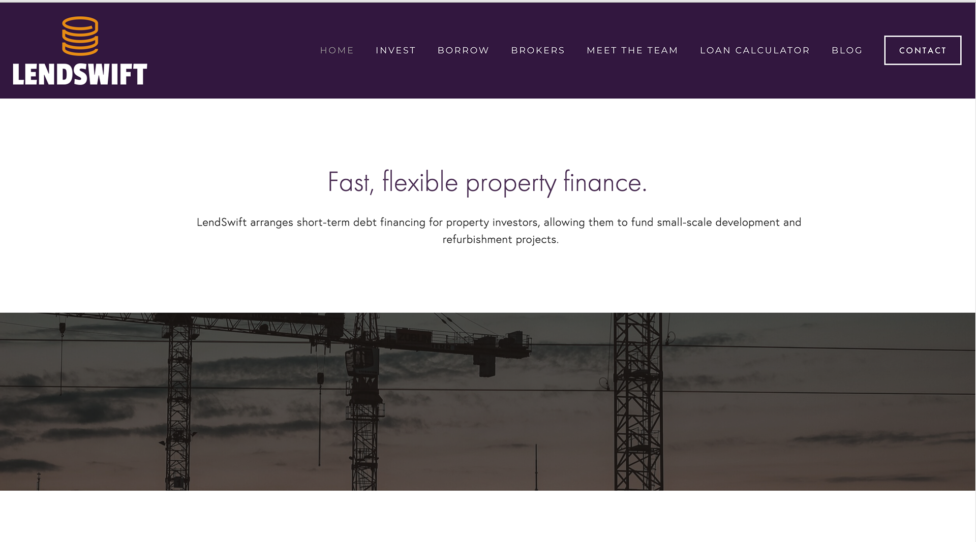 Their homepage for the website I redesigned