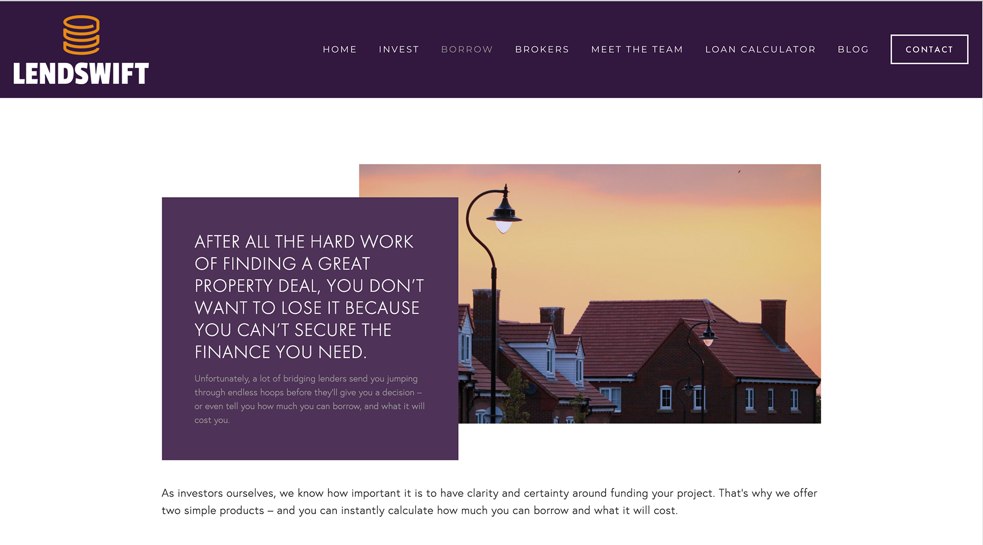 An example of other page designs