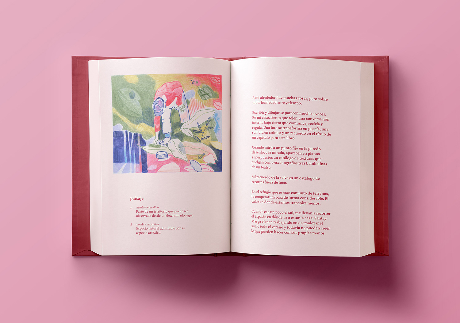 Vivi Maidanik Book Cover Illustrator Nature Man Weeding his land Sobre tierra volcanica poems trees working jungle experimental writing