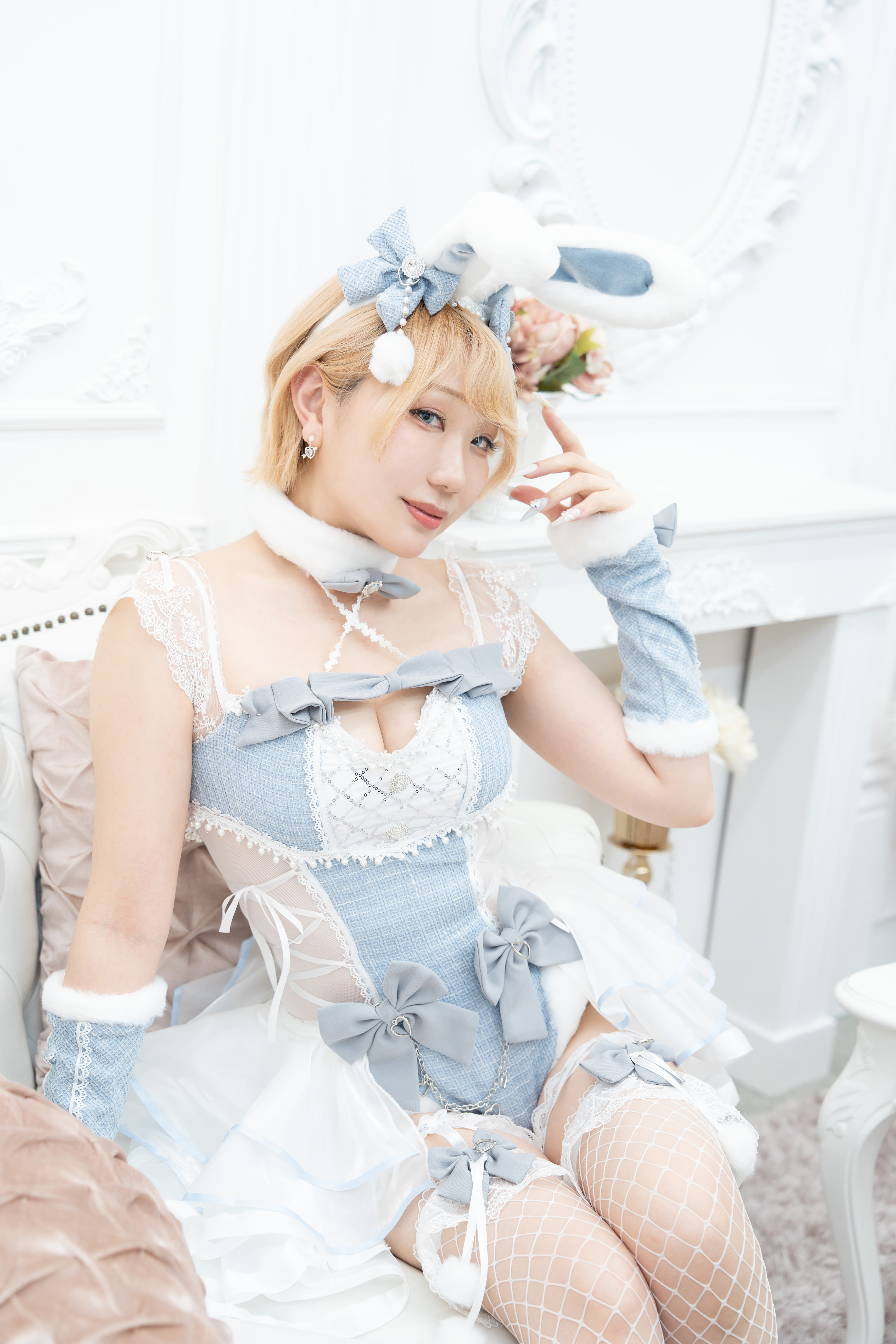 ・水色バニー ・Model：Riku さん（ https://x.com/s_riku04 ） ・2026/04/25 バースデー撮影会にて撮影