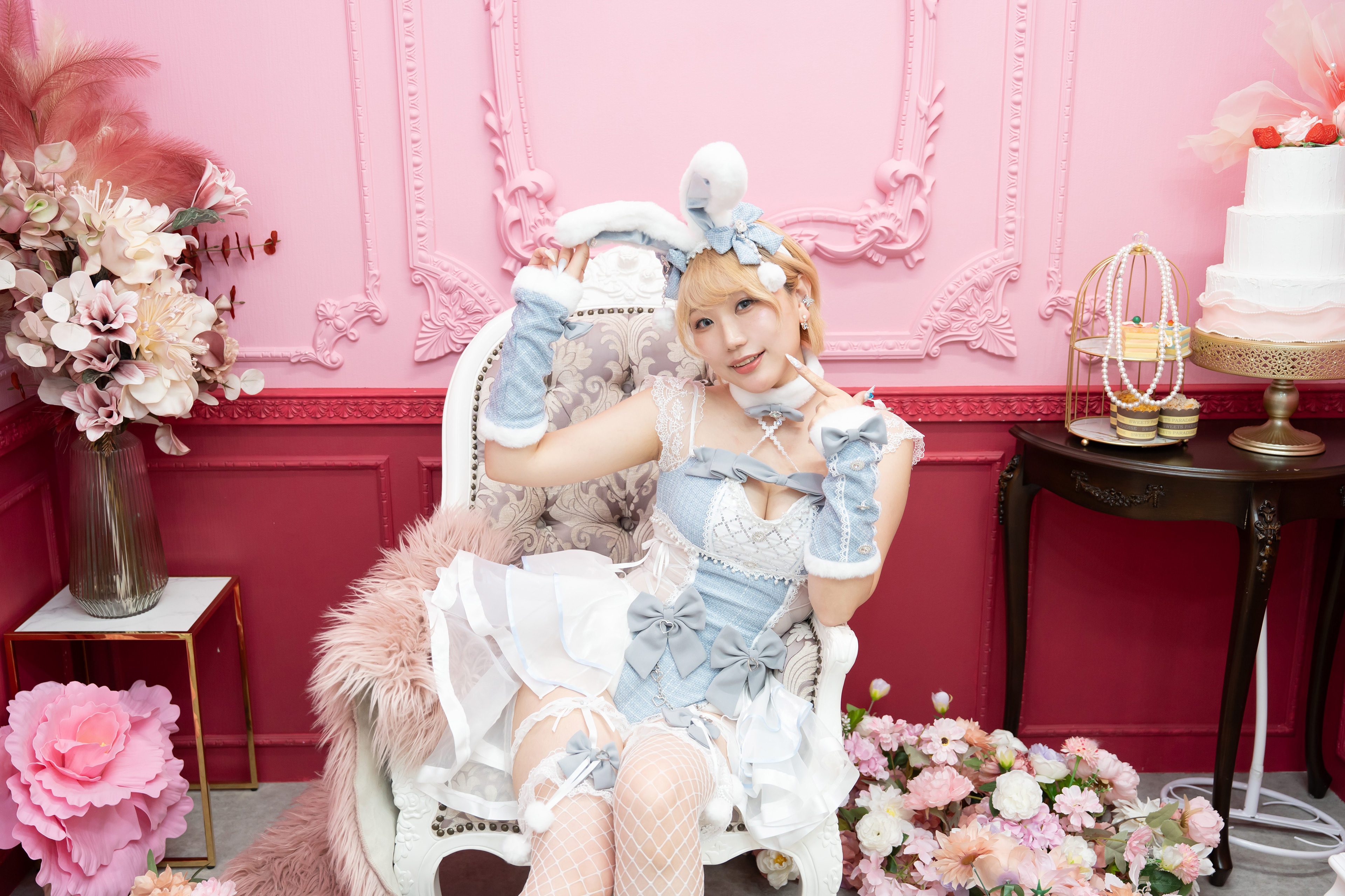 ・水色バニー ・Model：Riku さん（ https://x.com/s_riku04 ） ・2026/04/25 バースデー撮影会にて撮影