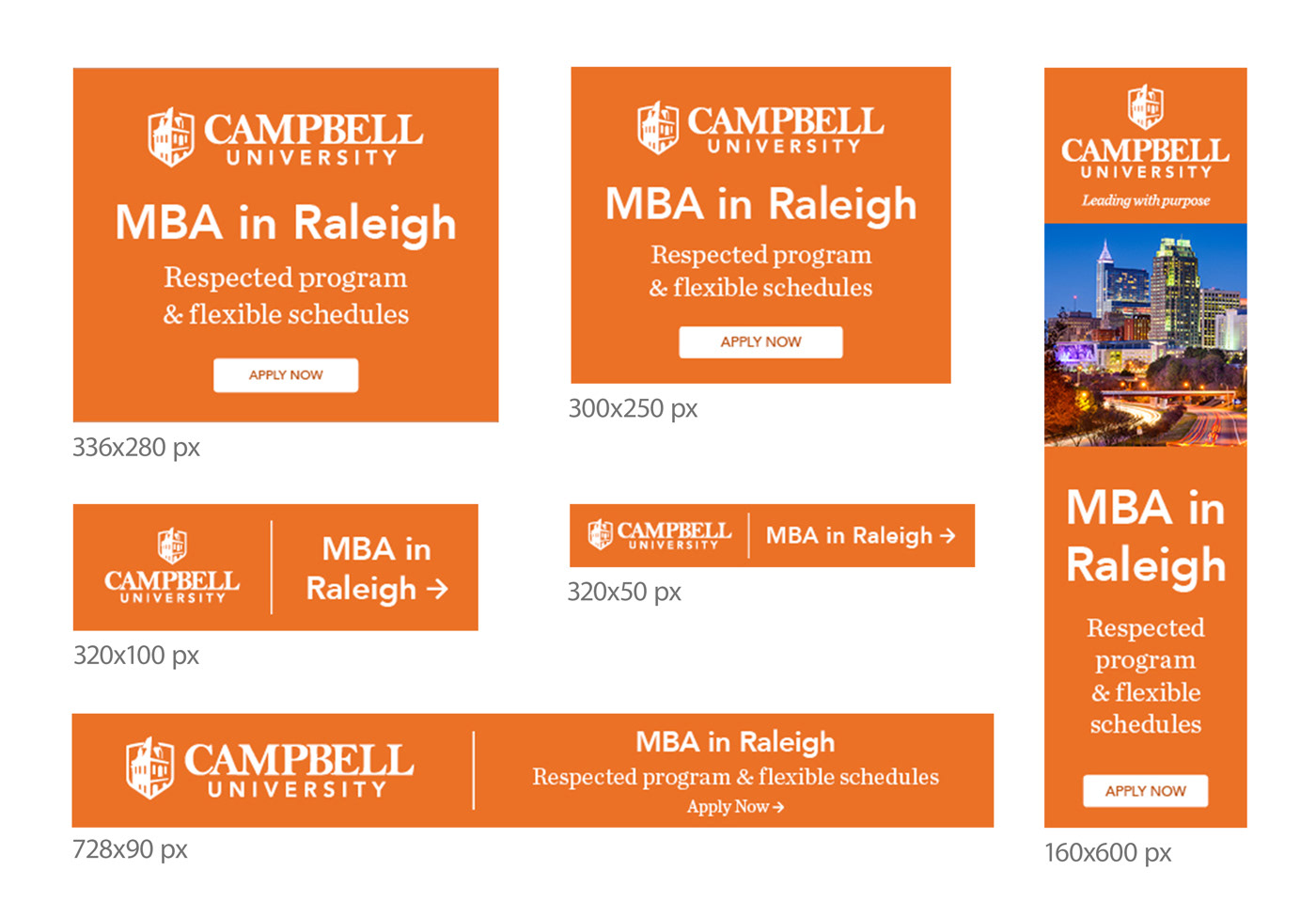 Common web advertisement sizes