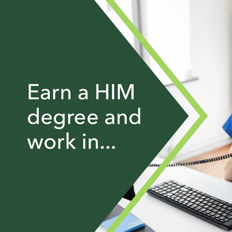 NWACC Health Information Management Degree - Meta Carousel Ad. Designed using Adobe Illustrator.