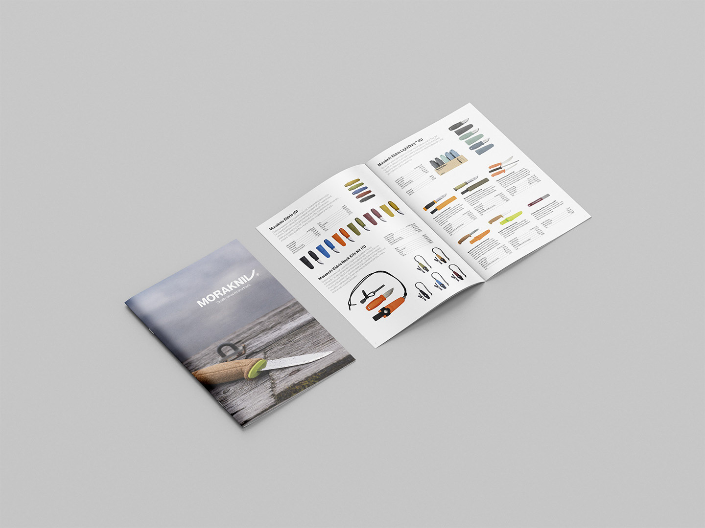 Cestovatelský obchod, produktový katalog Morakniv, A4, 2023