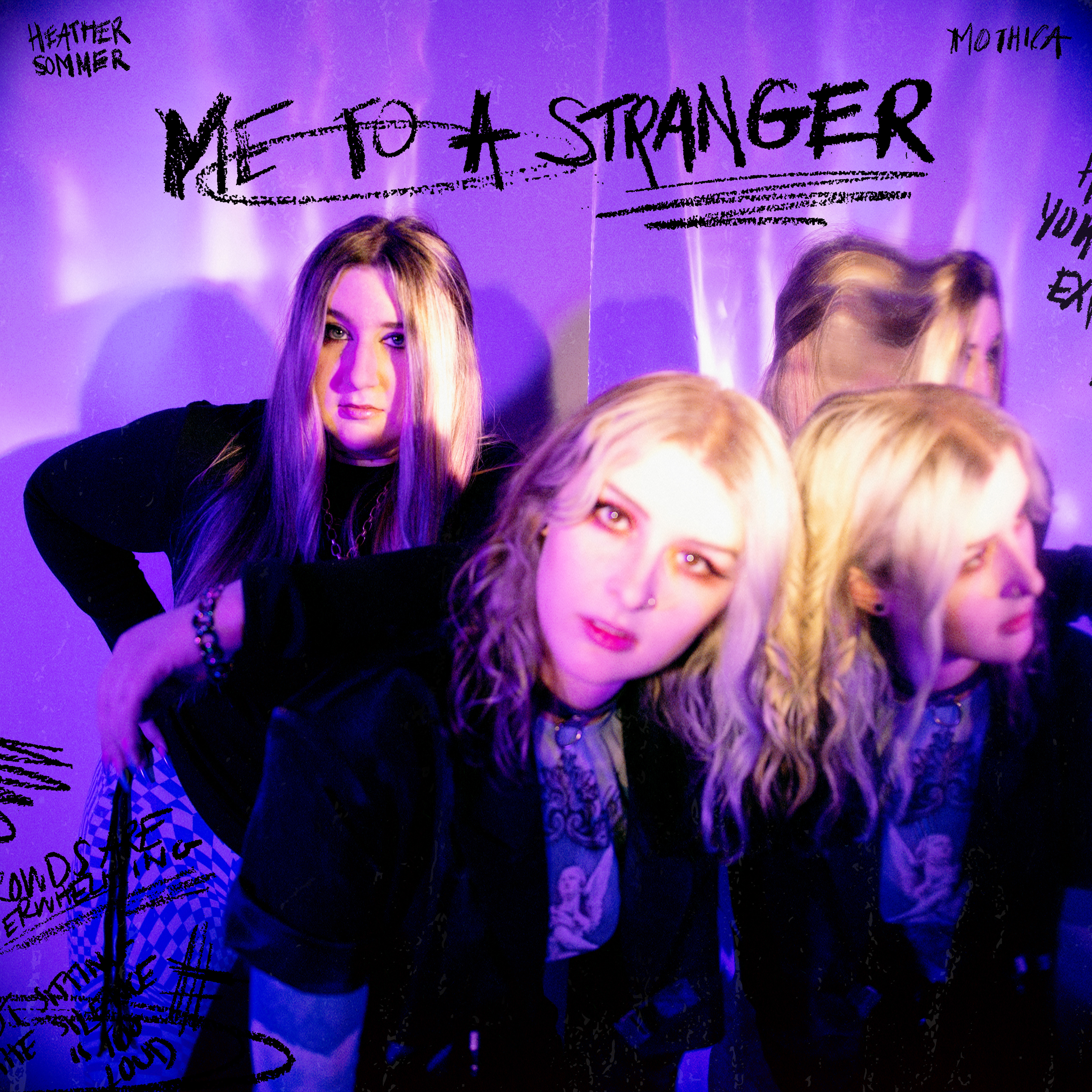 Custom typography for 'Me To A Stranger'