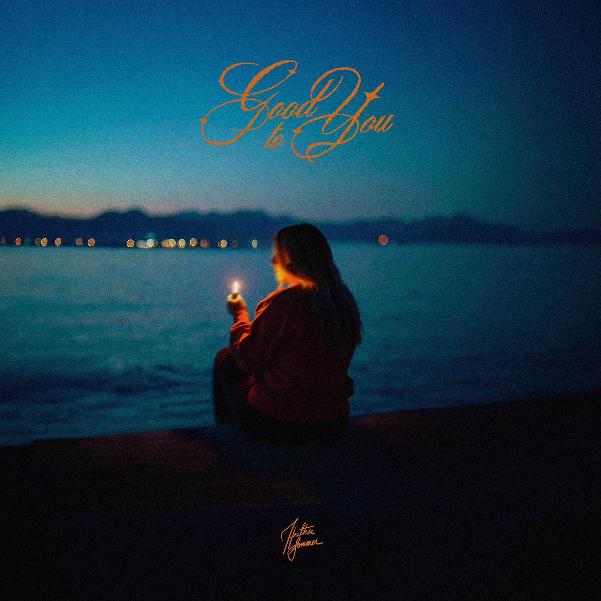 Custom hand-illustrated typography, photo edit and composition for 'good to you'