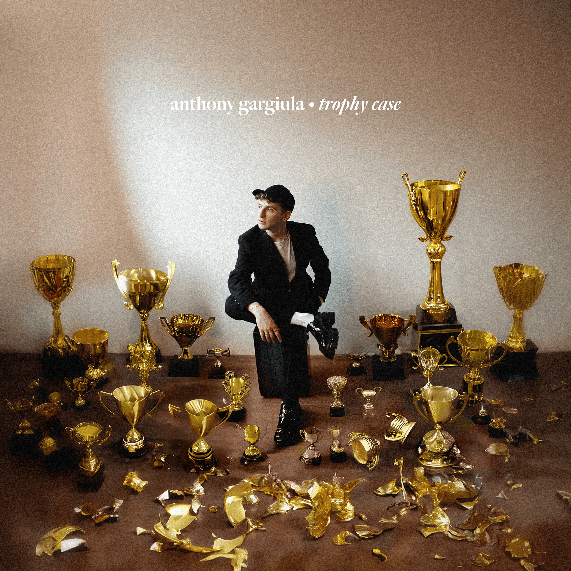 Art direction, photography, photo editing and graphic design for Anthony Gargiula's single 'trophy case'