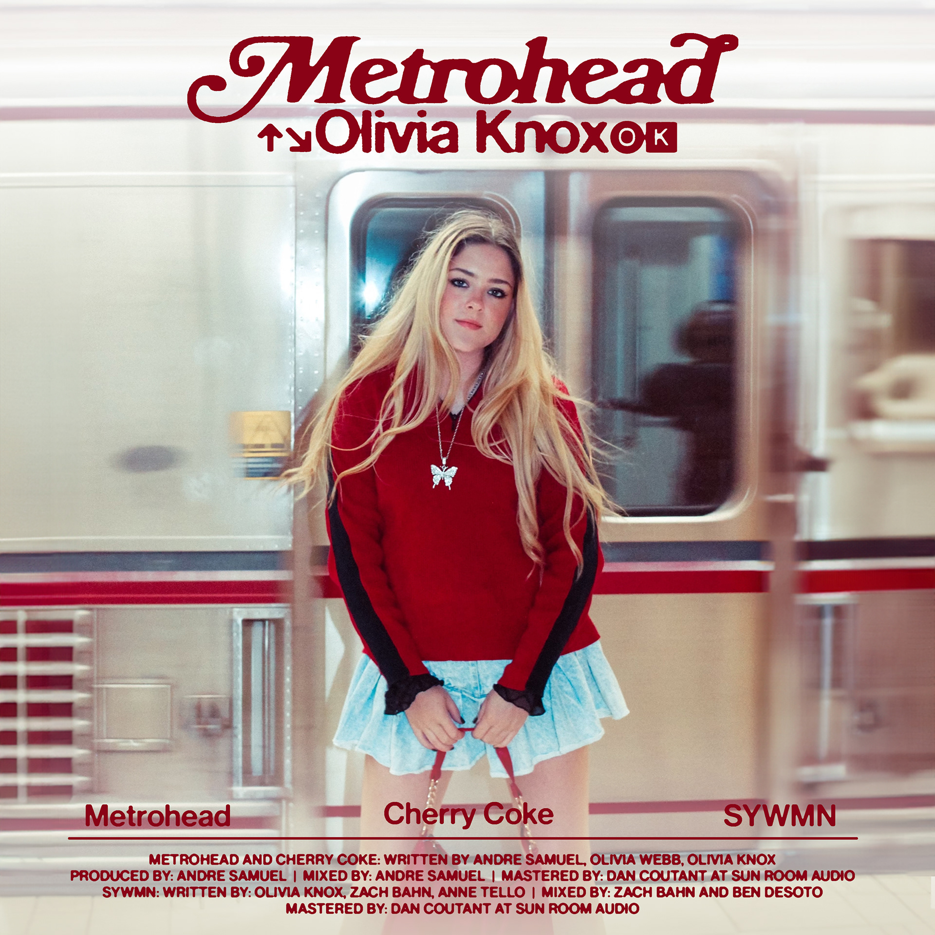 Art direction, photography, photo editing and graphic design for Olivia Knox's EP 'Metrohead'