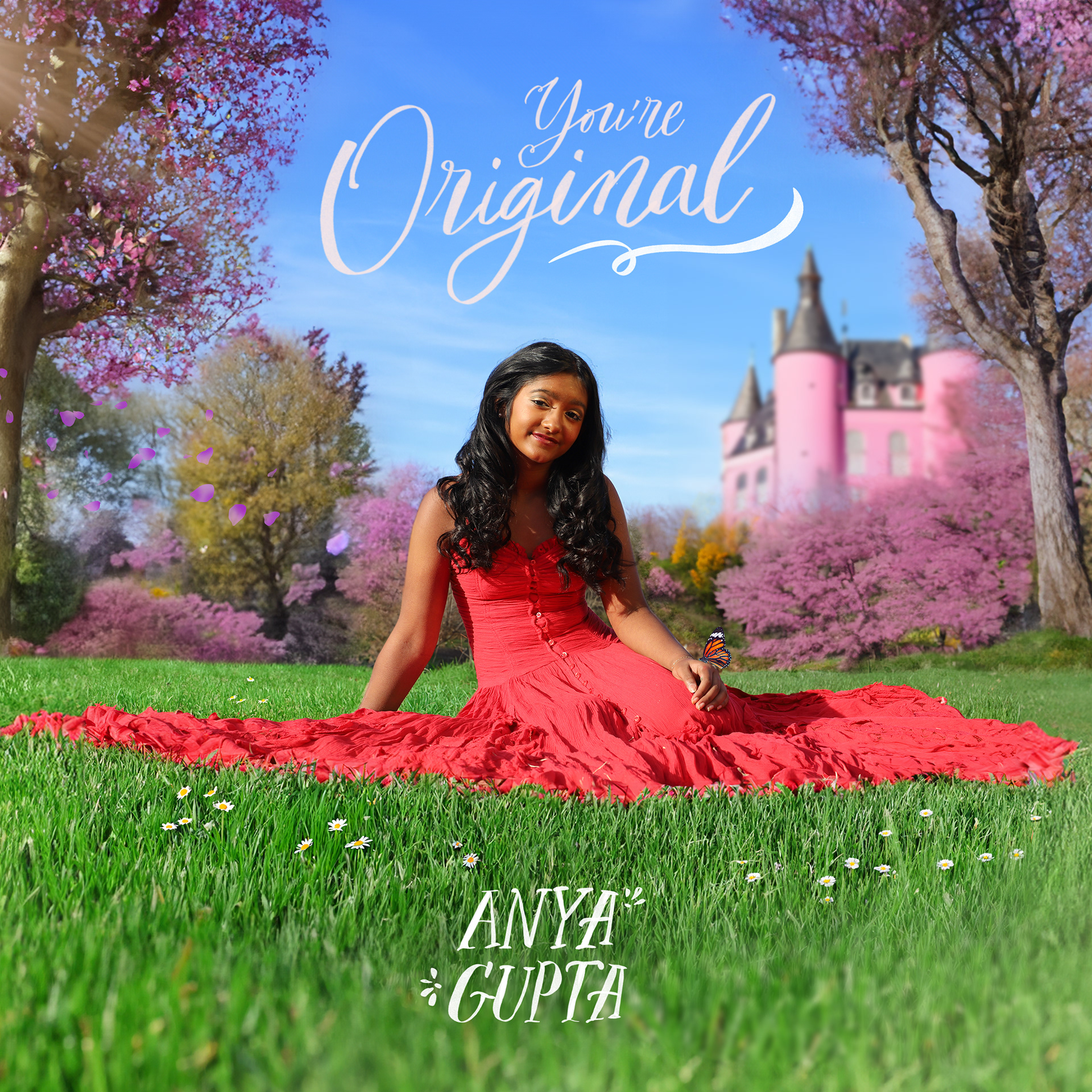 Graphic design and photo editing for Anya Gupta's 'You're Original'