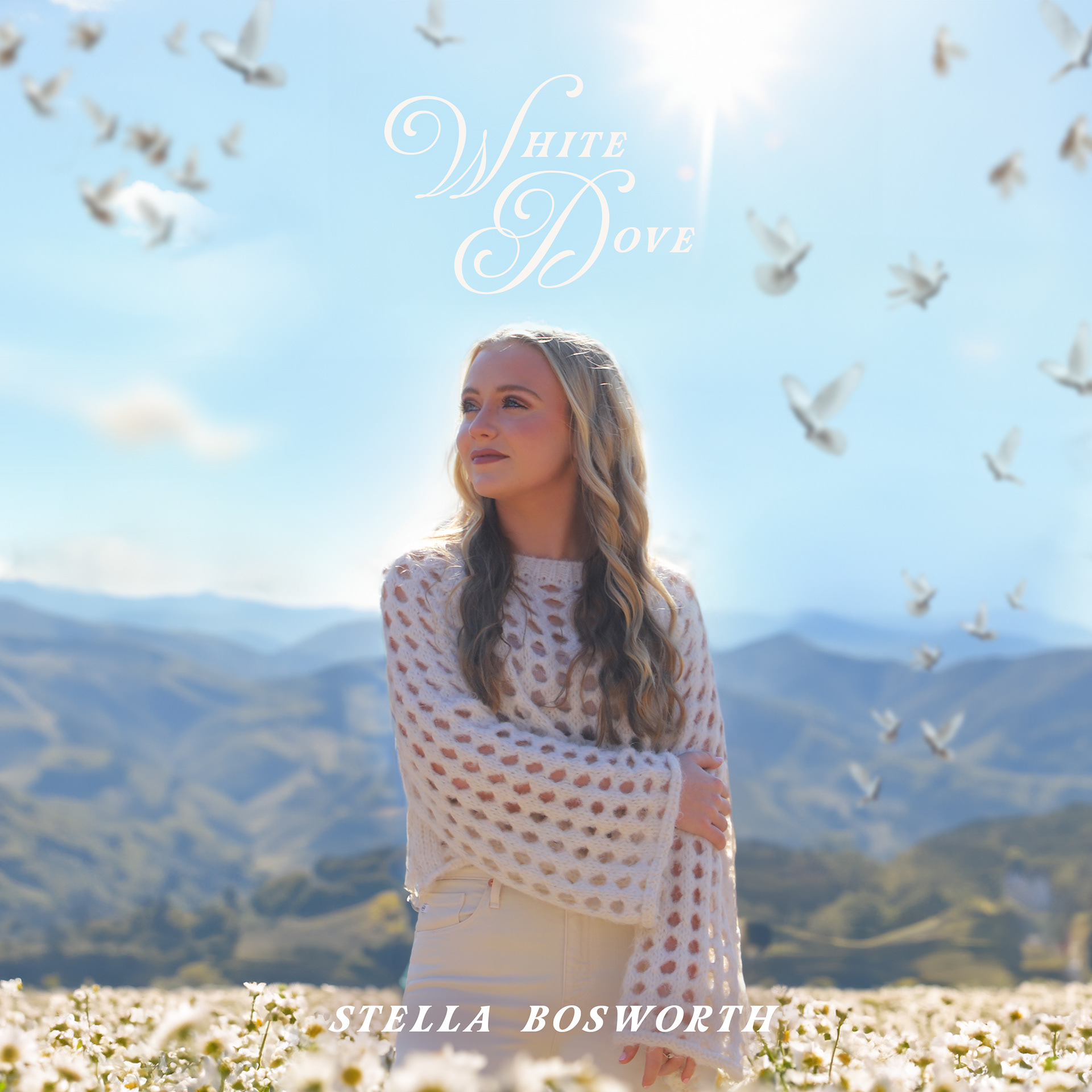 Graphic design and photo editing  for Stella Bosworth's single 'White Dove'