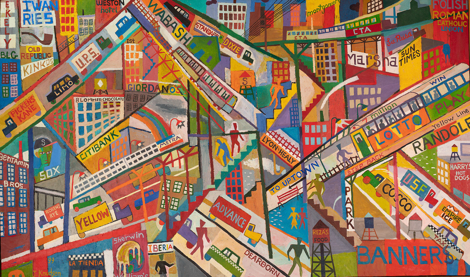 Wabash Scene, 1999 Oil on Canvas  43” x 72” P99.103