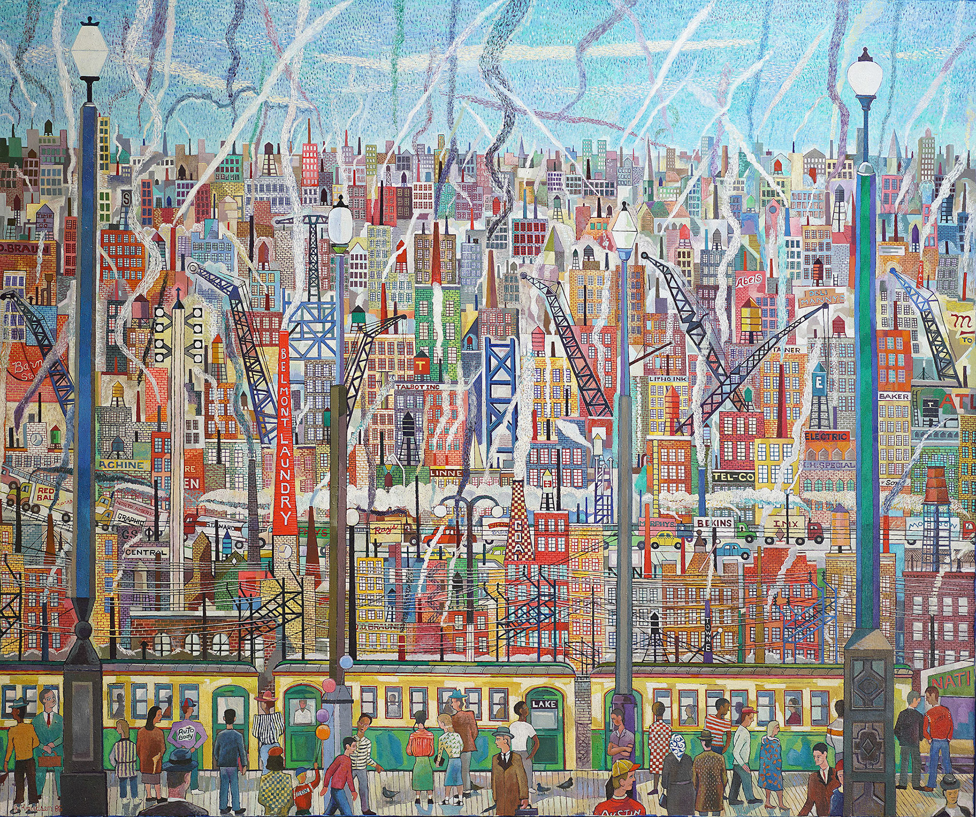 High School Days, 1986 Oil on Canvas  50” x 60” P86.086
