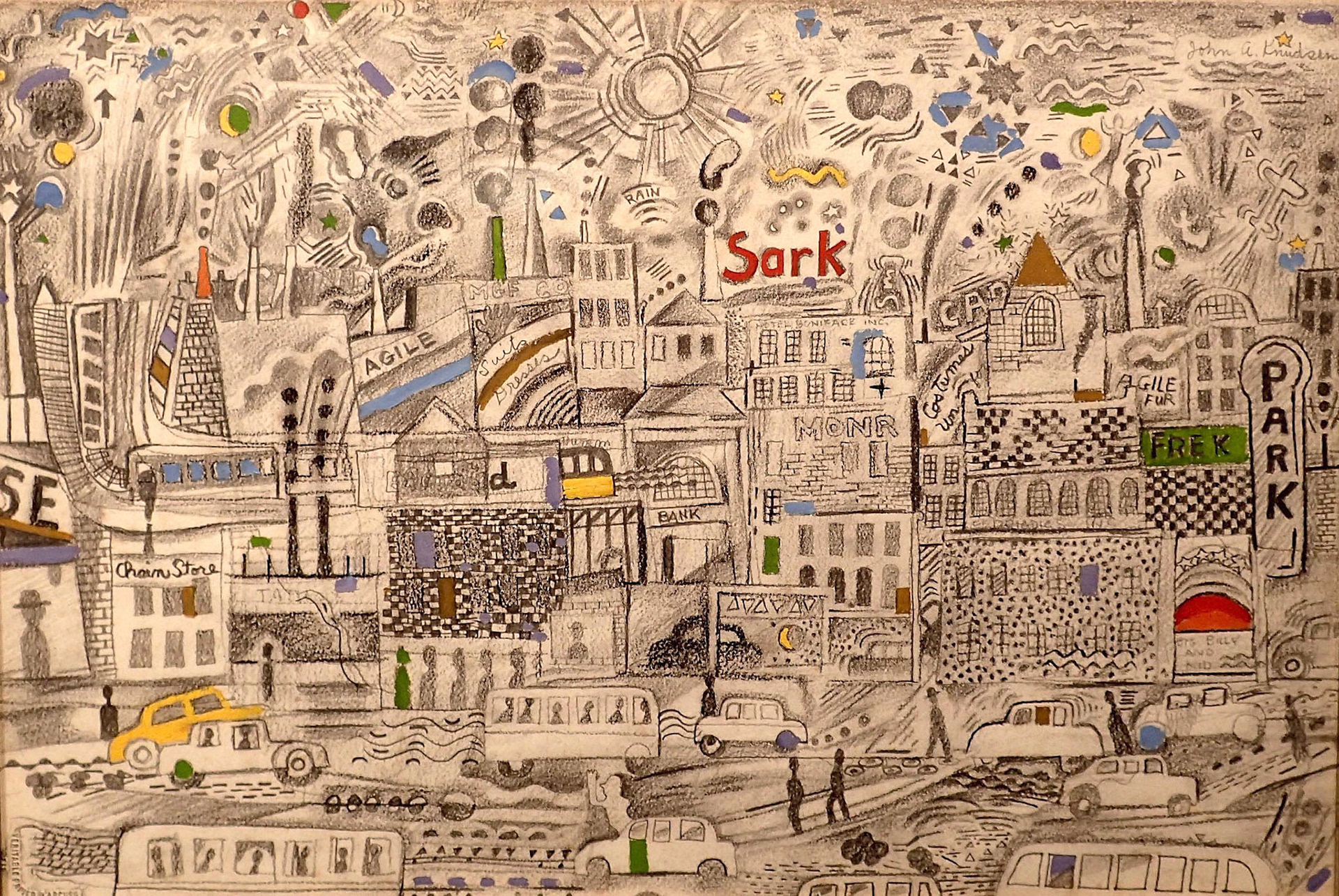 Untitled, 1970c Pencil and Guache on Paper 16” x 24” D70.095