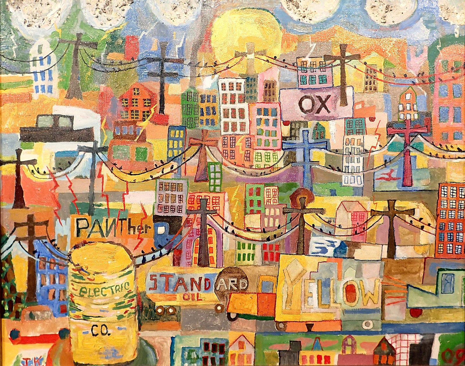 The Electric Co., 2009 Oil on Canvas 16” x 20” P09.142