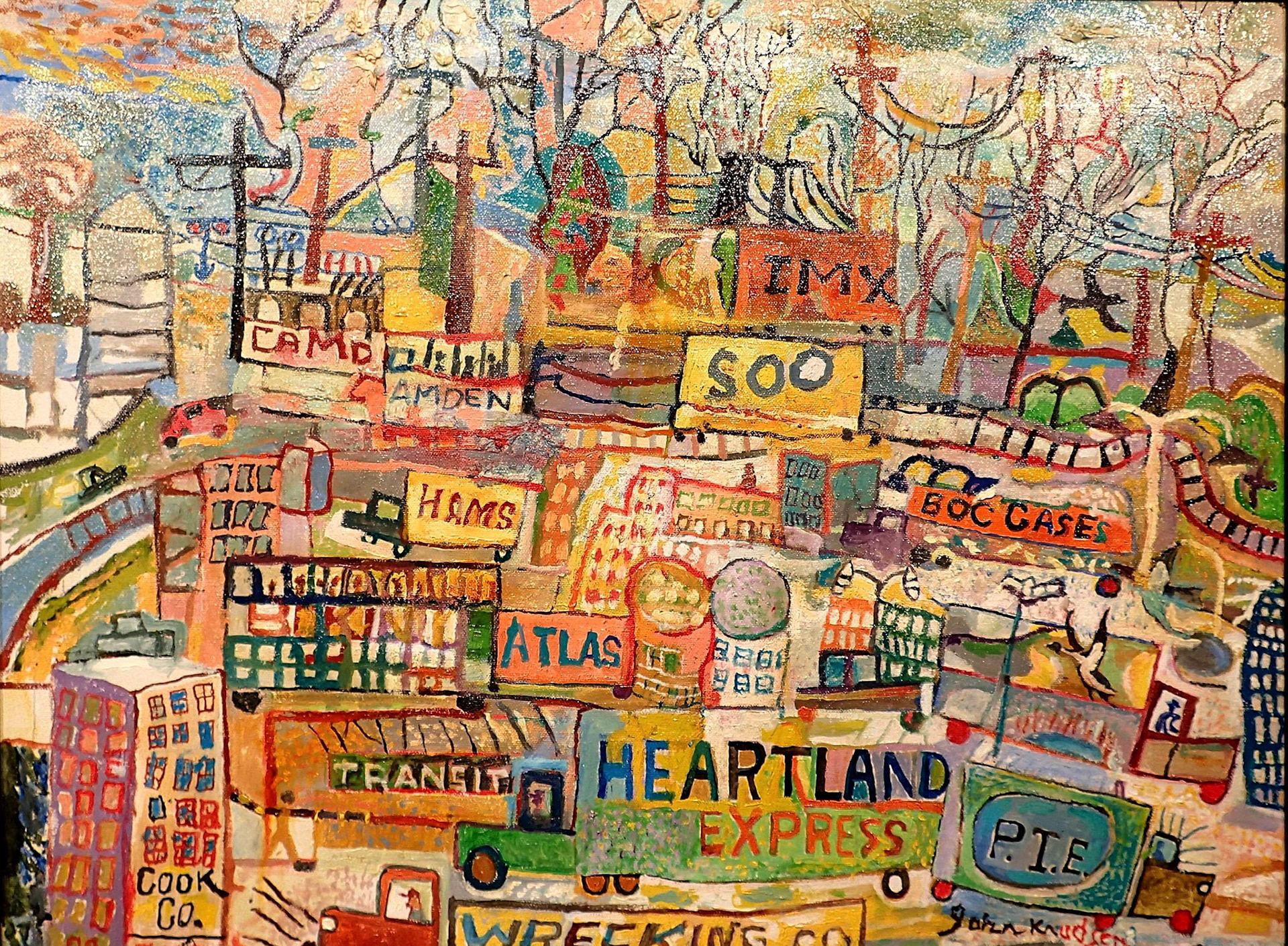 Drycell City, 2010 Oil on Canvas 18” x 25” P10.152