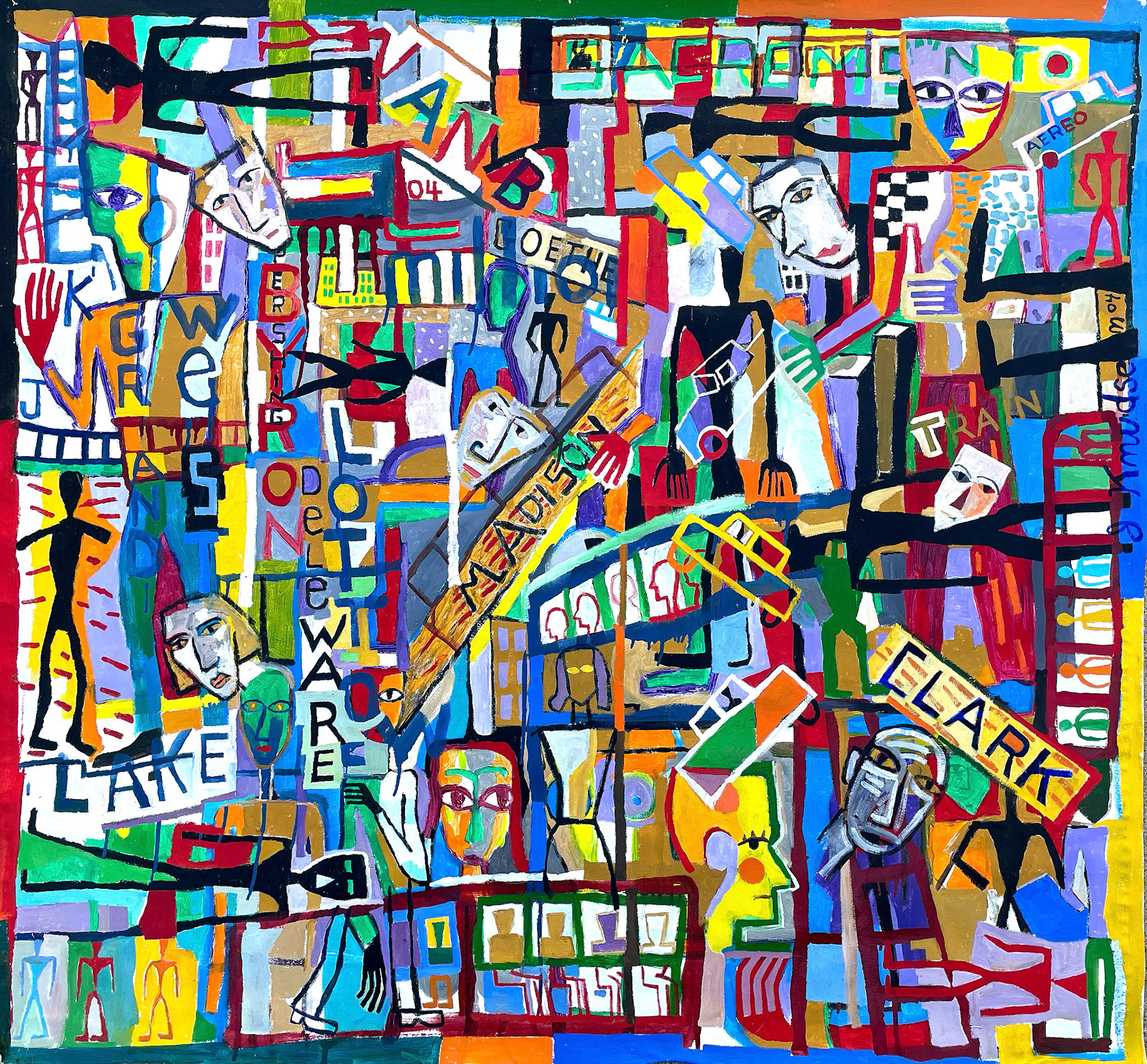 Latin Quarter, 2002 Oil on Canvas  31” x 40” P02.113