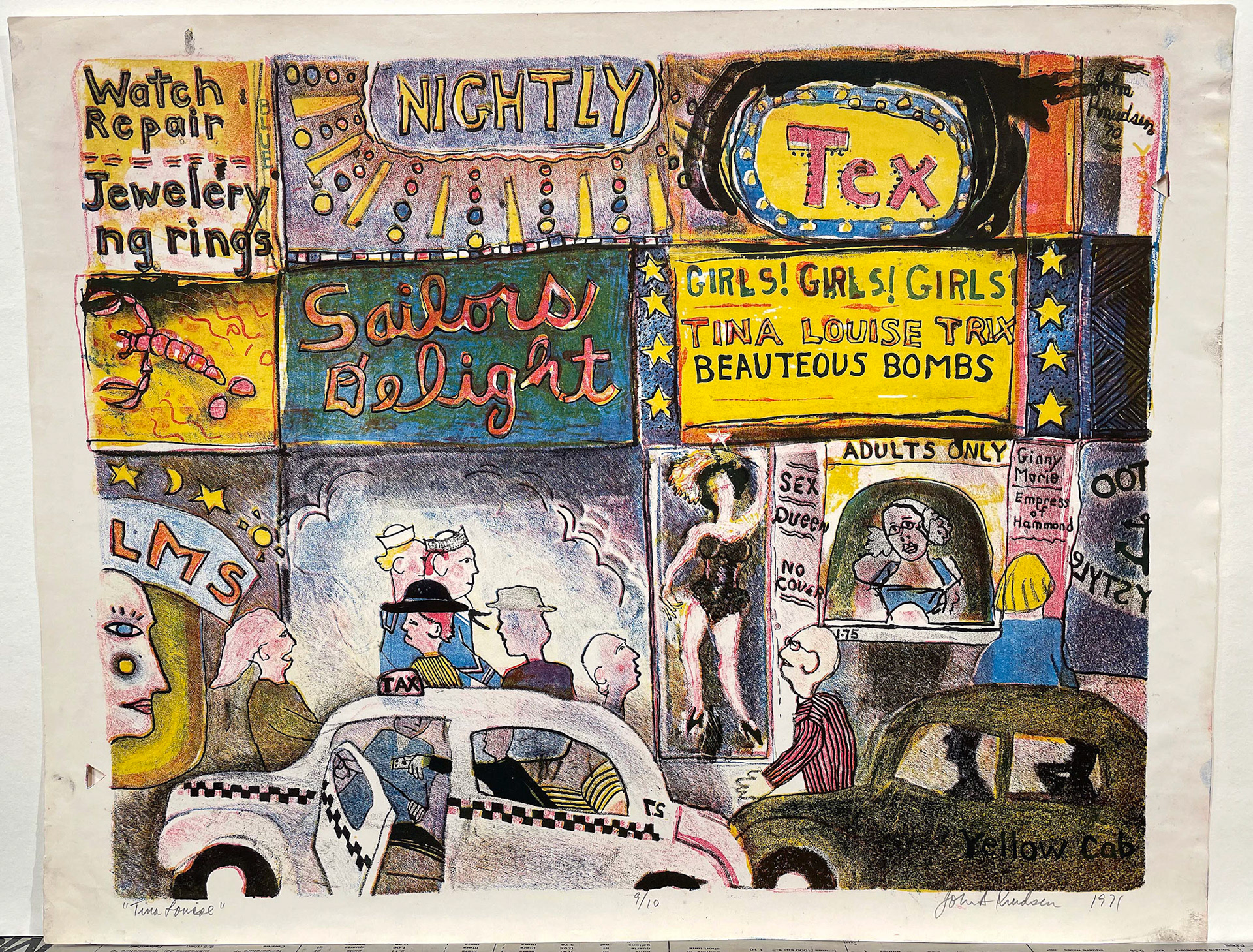 Tina Louise, 1971 Lithograph 15” x 18” L71.234