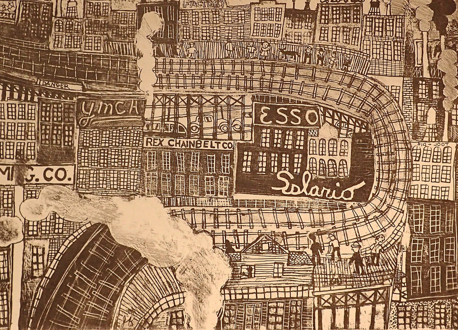 City, 1965 Lithograph  10.25” x 14” L65.238