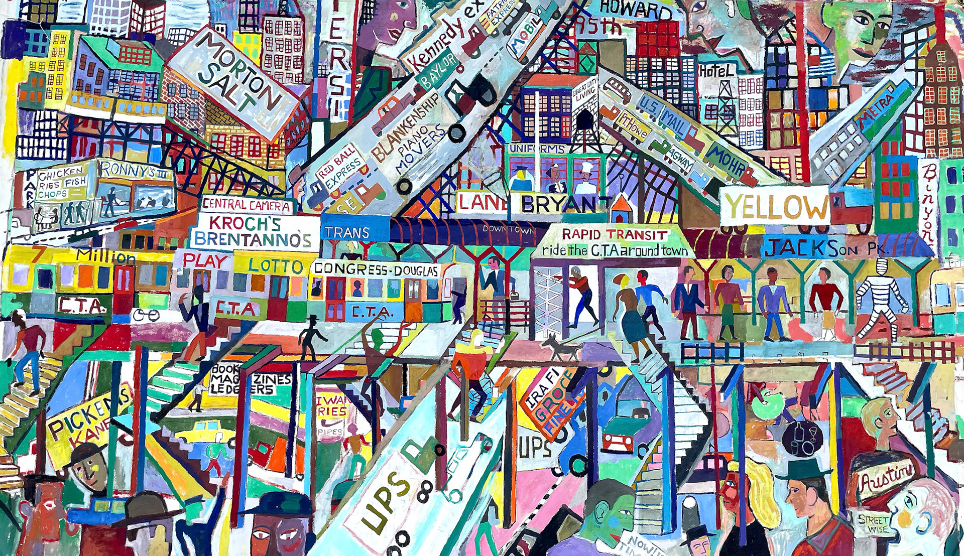Street Wise, 1998 Oil on Canvas Unmounted  62” x 96” P98.107