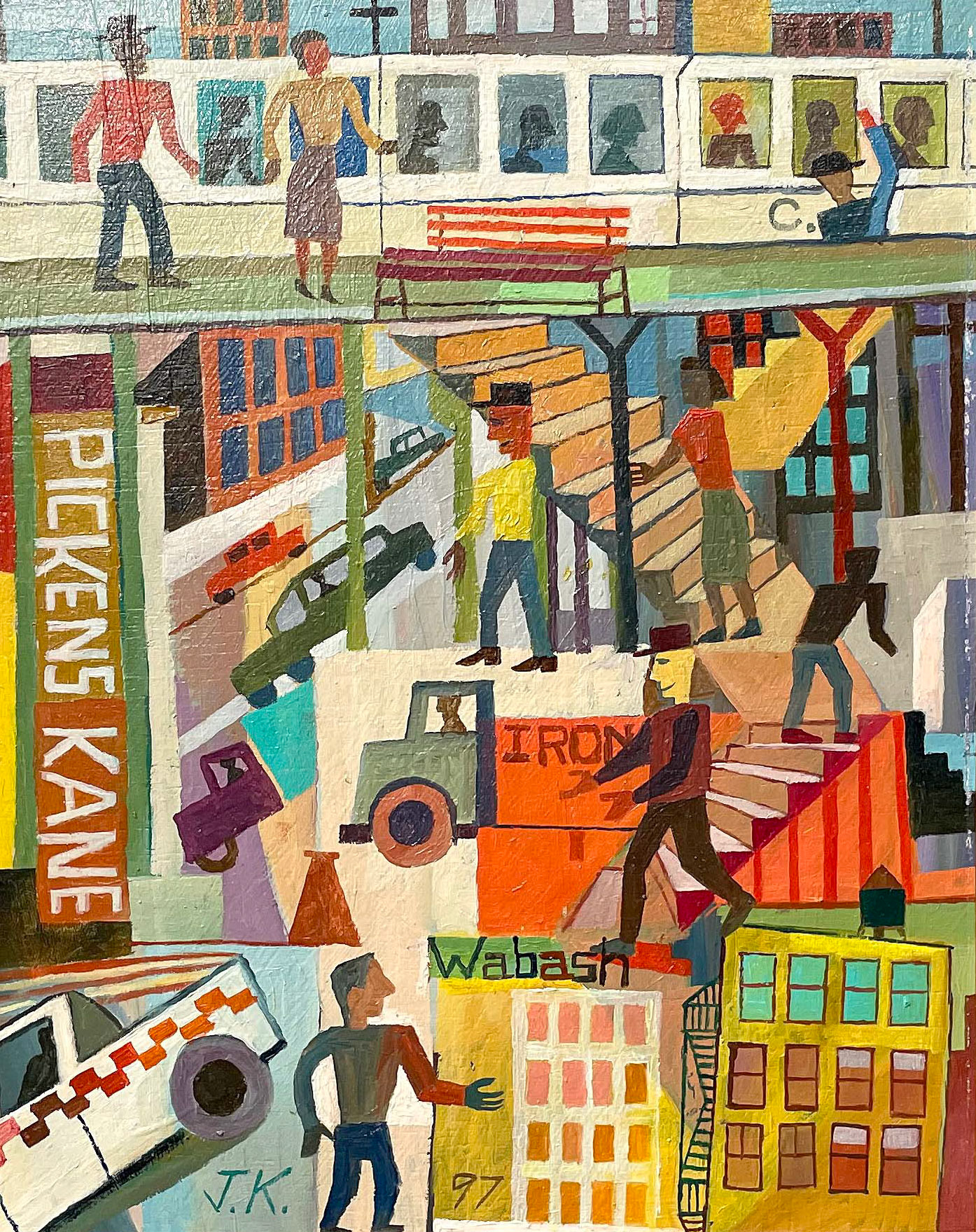 Wabash, 1997 Oil on Board 9.5” x 7.5” P97.150
