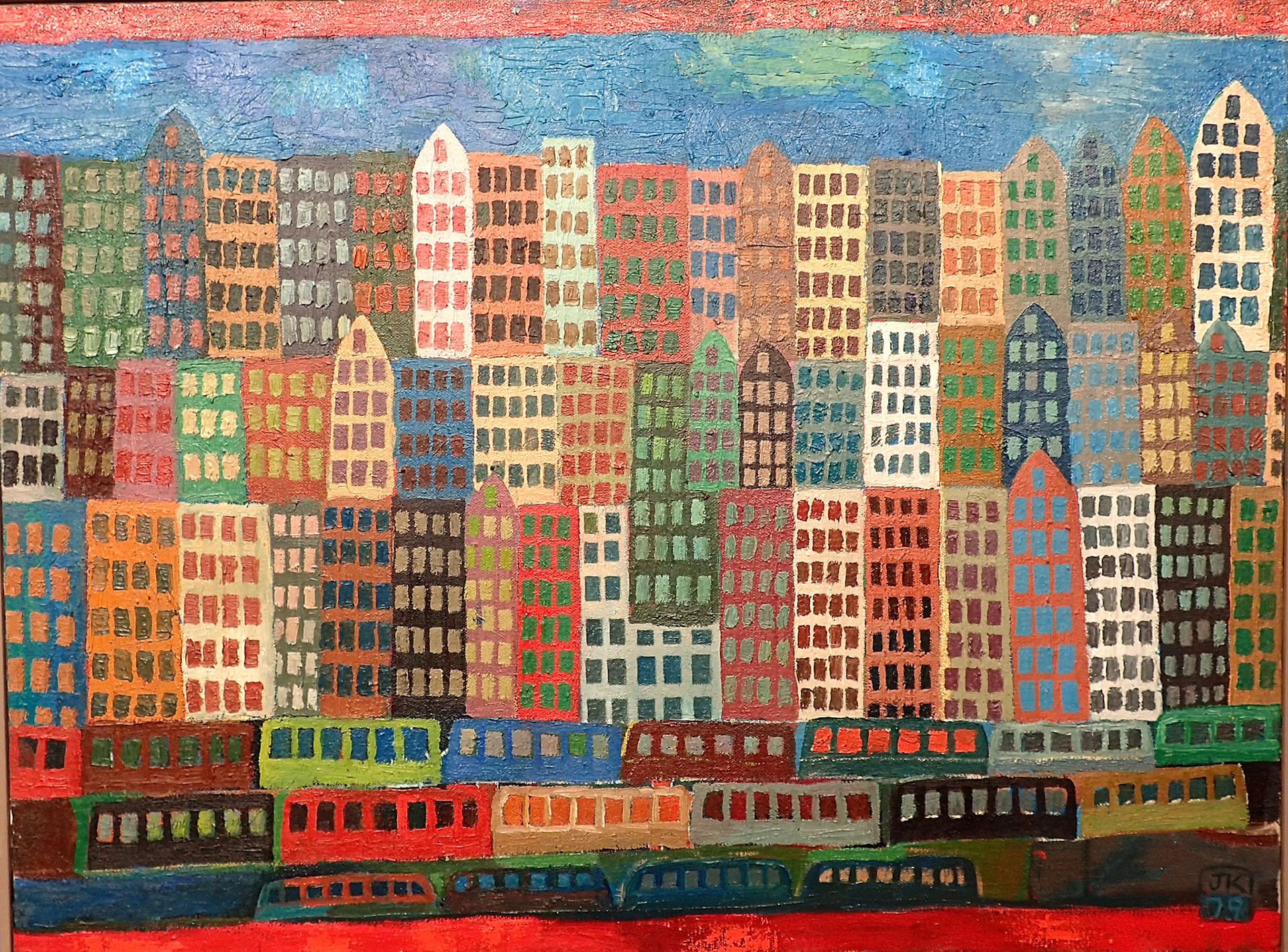 Dark Cityscape, 1979 Oil on Canvas 18” x 24” P79.112
