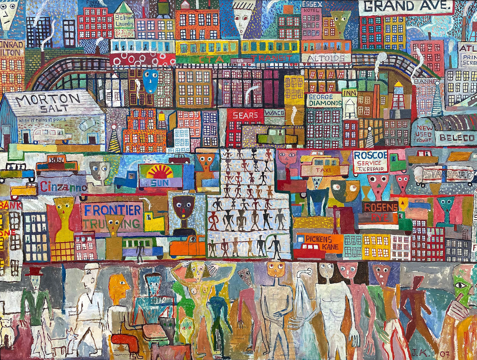 Giants on Holiday, 2007 Oil on Canvas 29” x 39” P07.163