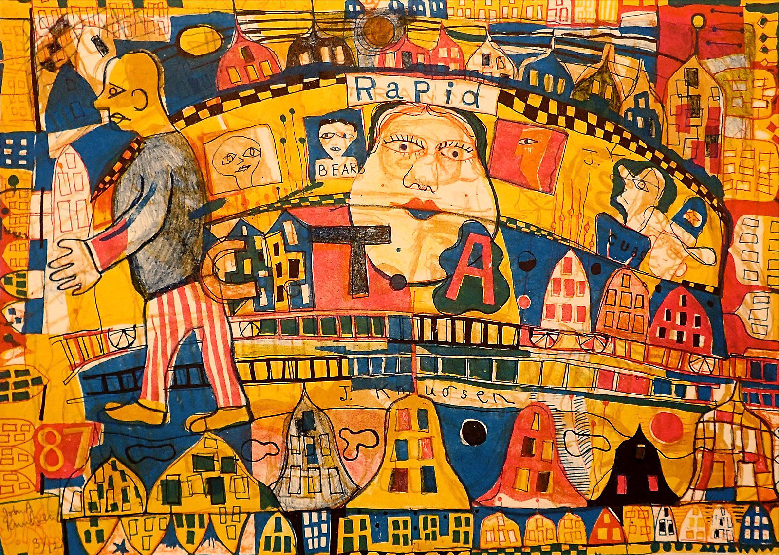 Untitled Cityscape, 1987 Lithography 10” x 14” L87
