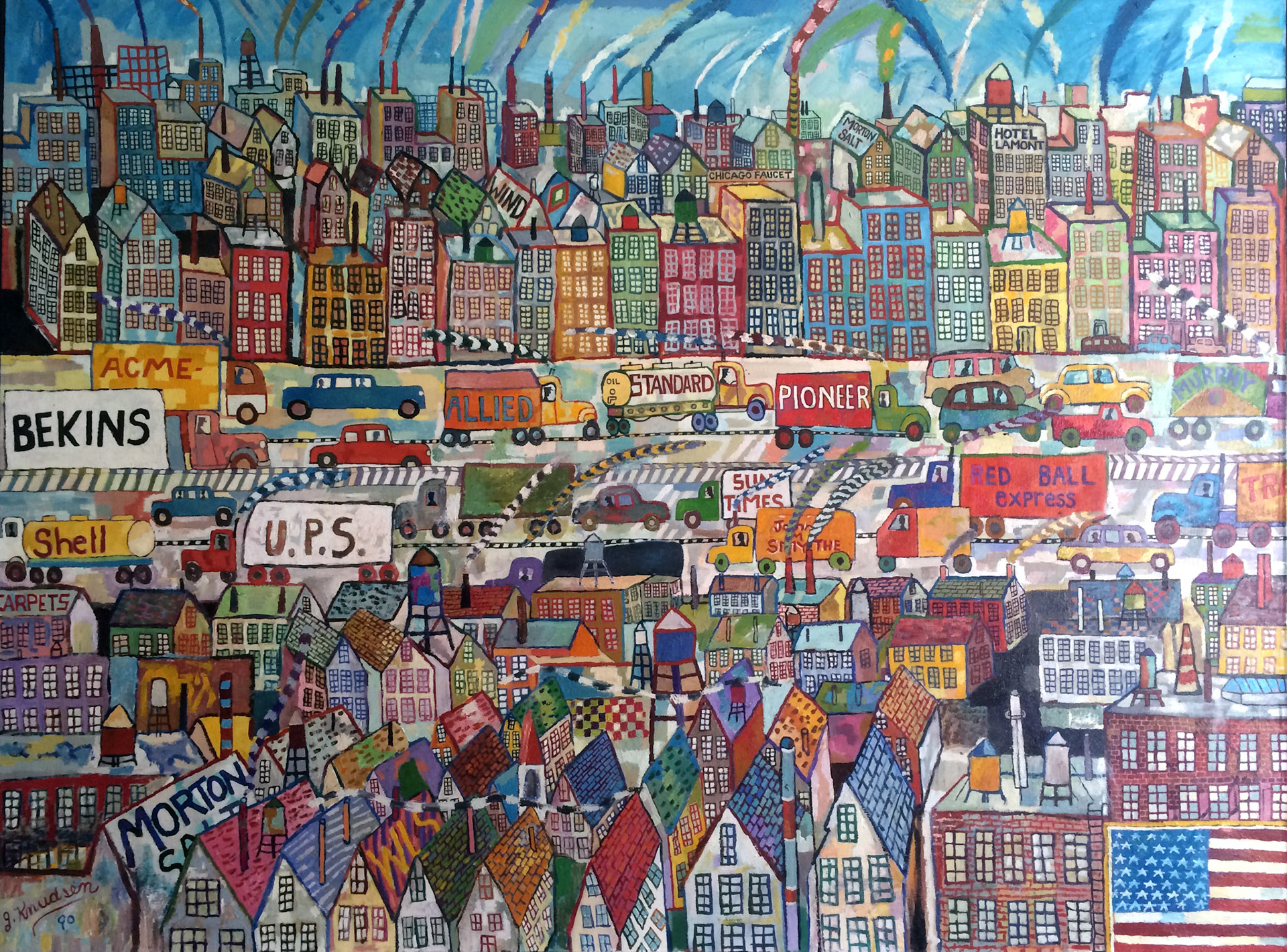 Expressway, 1990c Oil on Canvas  48” x 60” P82.089