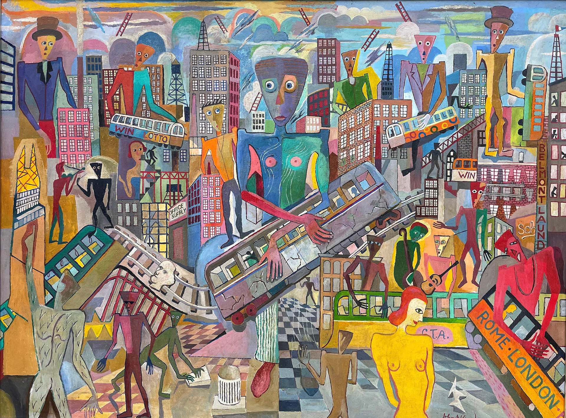 El Incident, 2004 Oil on Canvas 29” x 39” P04.164