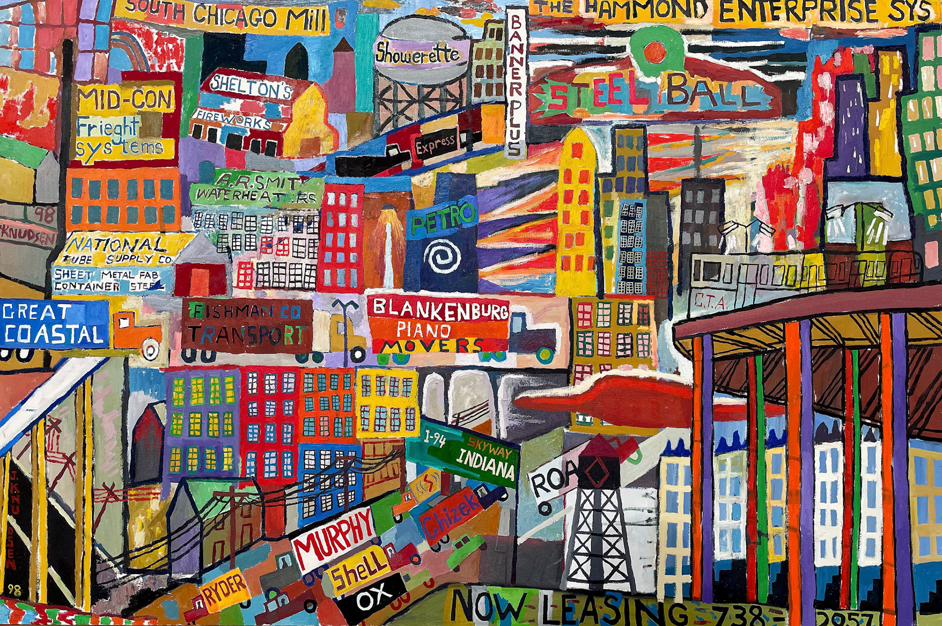 Around The Bend, 1998 Oil on Canvas 41” x 61” P98.101