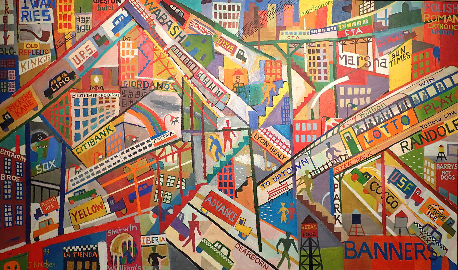 Wabash Scene, 1999 Oil on Canvas  43" x 72.5” P99.115
