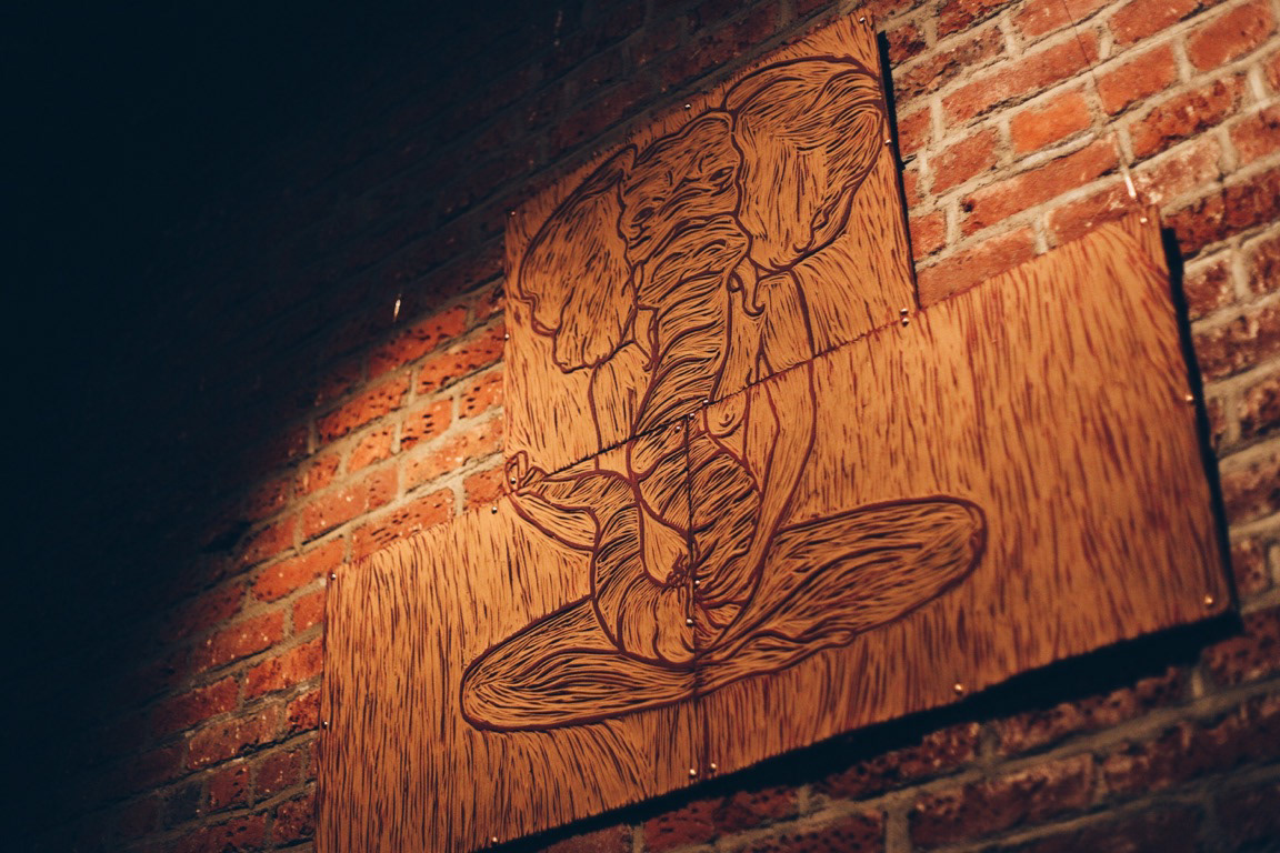 "She Who Stays" on The Manifest wall. Photo courtesy of Devon Uehara-Tilton